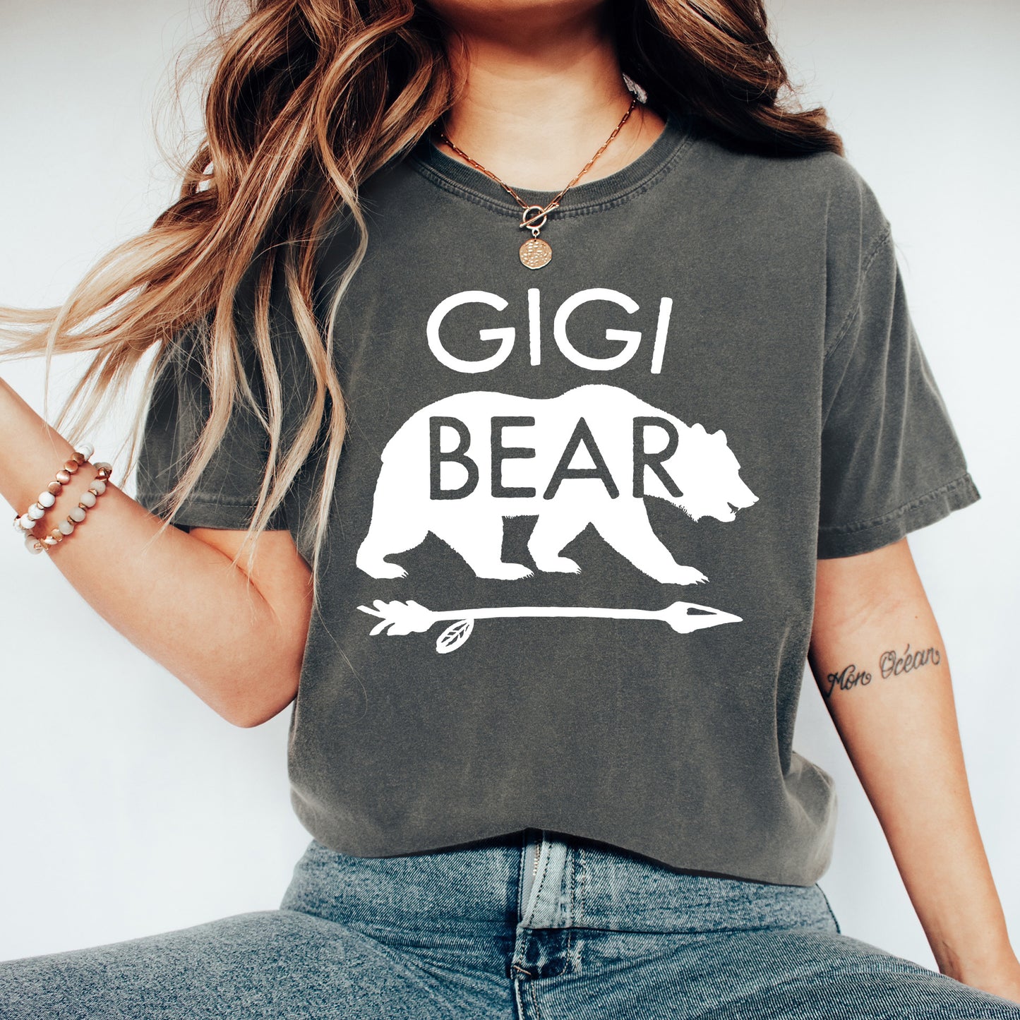 Gigi Bear Shirt | Comfort Colors Vintage Style Gigi Shirt