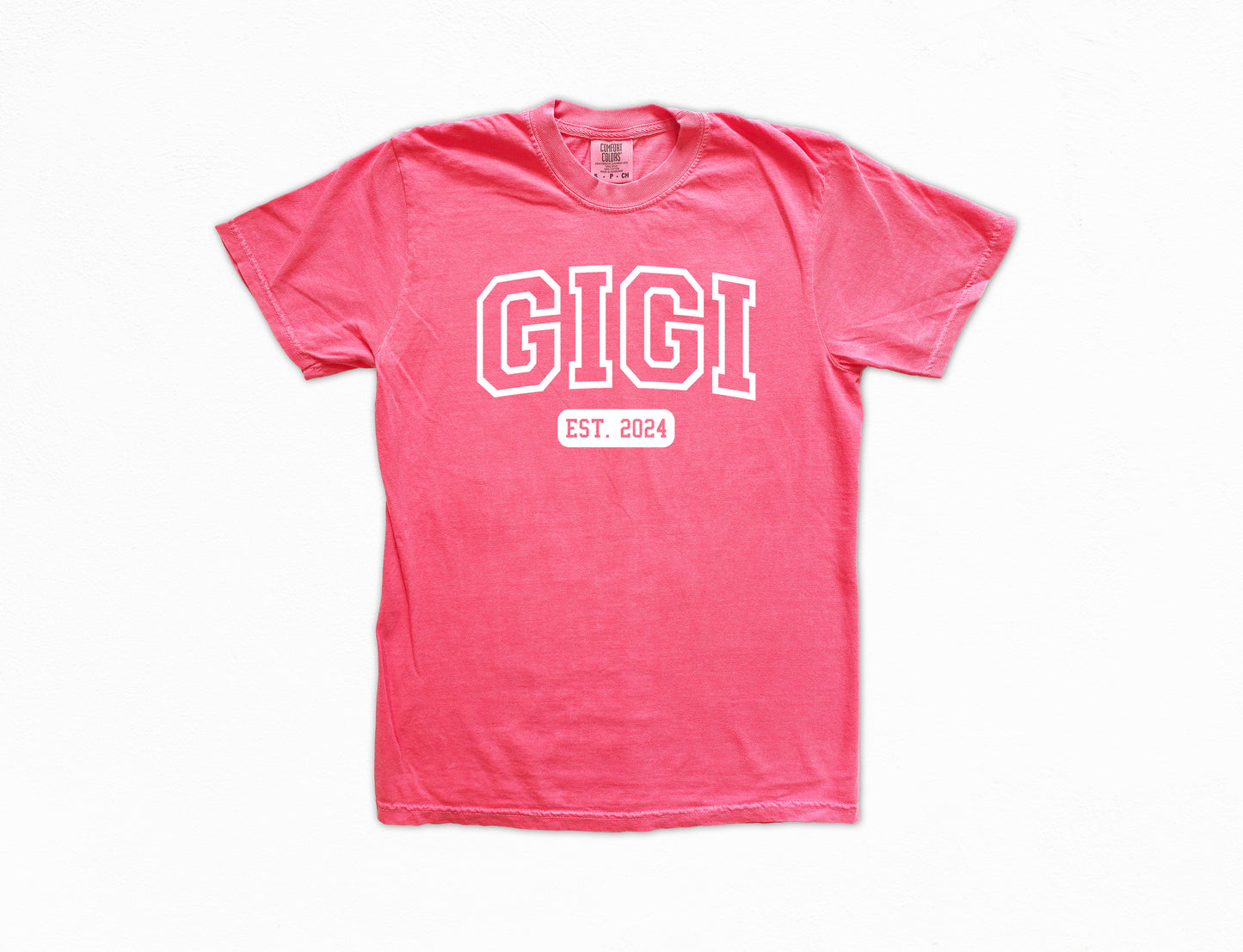 Custom University Style Gigi Shirt | Comfort Colors Vintage Style Gigi Shirt