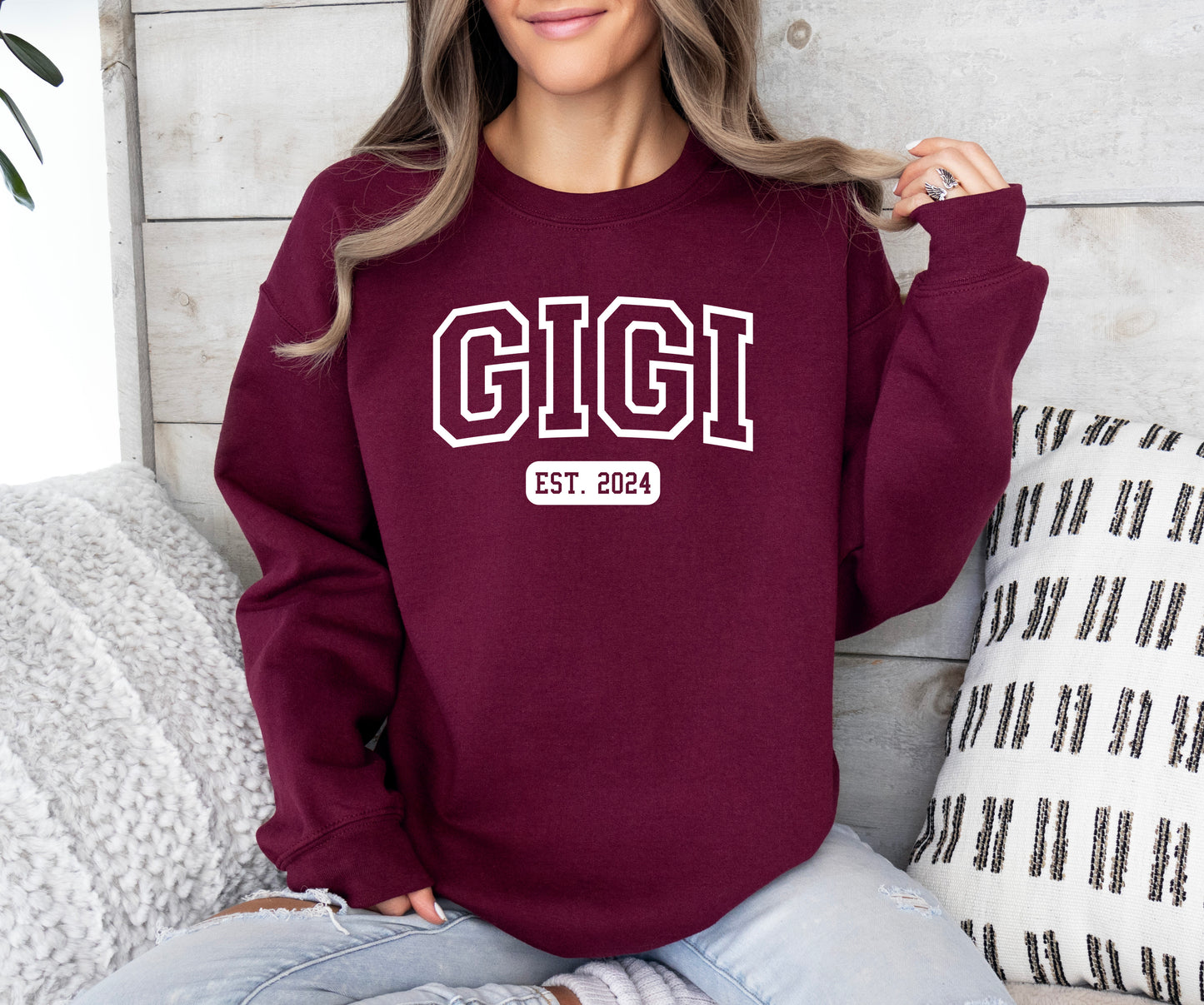 Custom University Style Gigi Sweatshirt | Gigi Sweatshirt