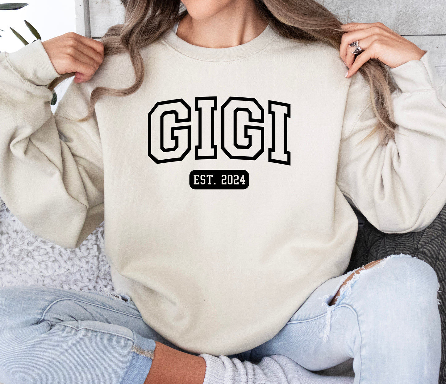 Custom University Style Gigi Sweatshirt | Gigi Sweatshirt