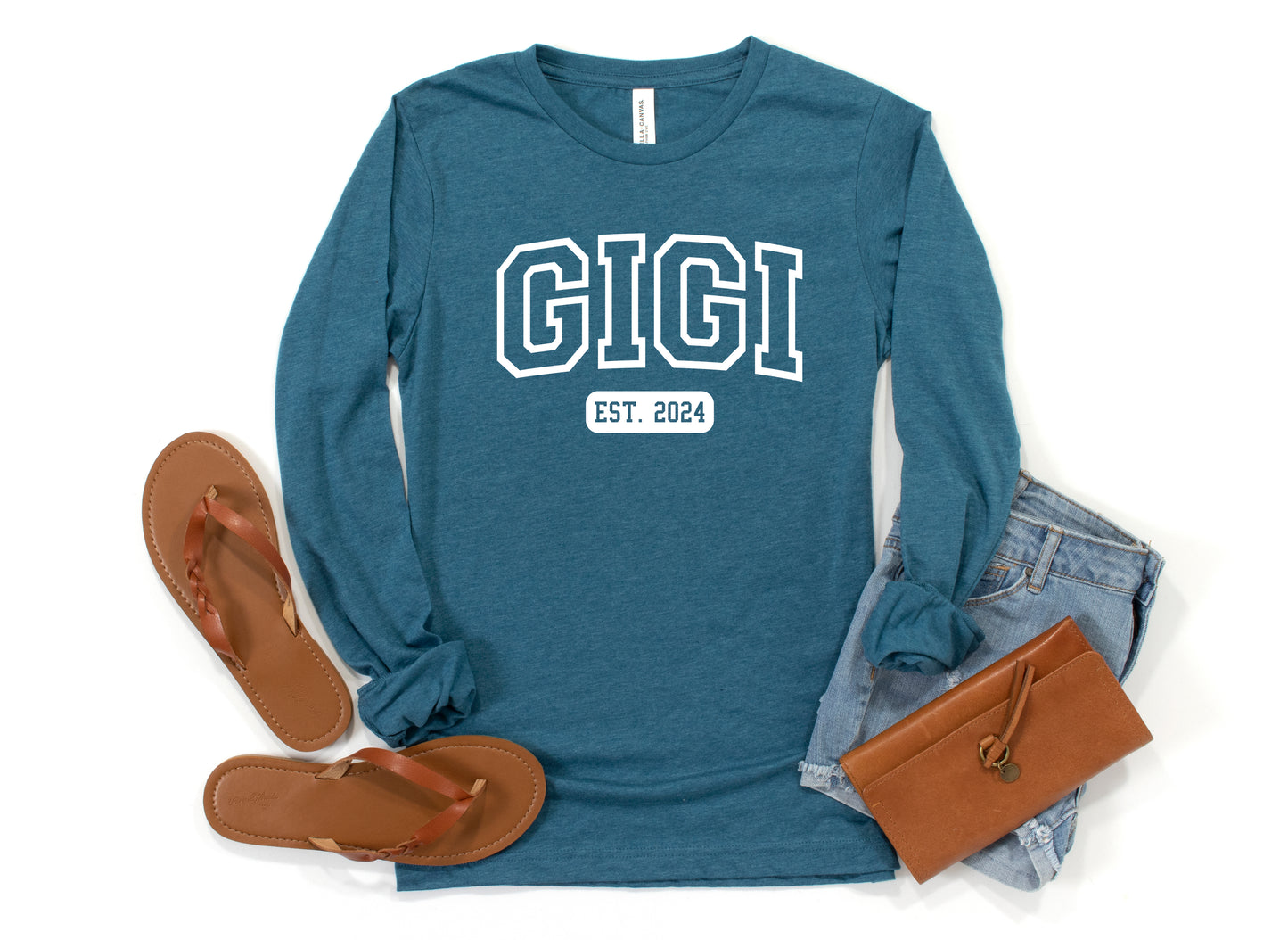 Custom University Style Gigi Shirt Long Sleeve | Long Sleeve Gigi Shirt