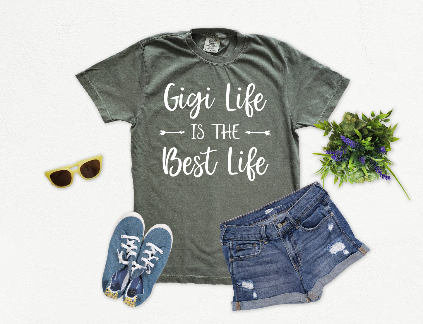 Gigi Life is the Best Life Shirt | Comfort Colors Vintage Style Gigi Shirt