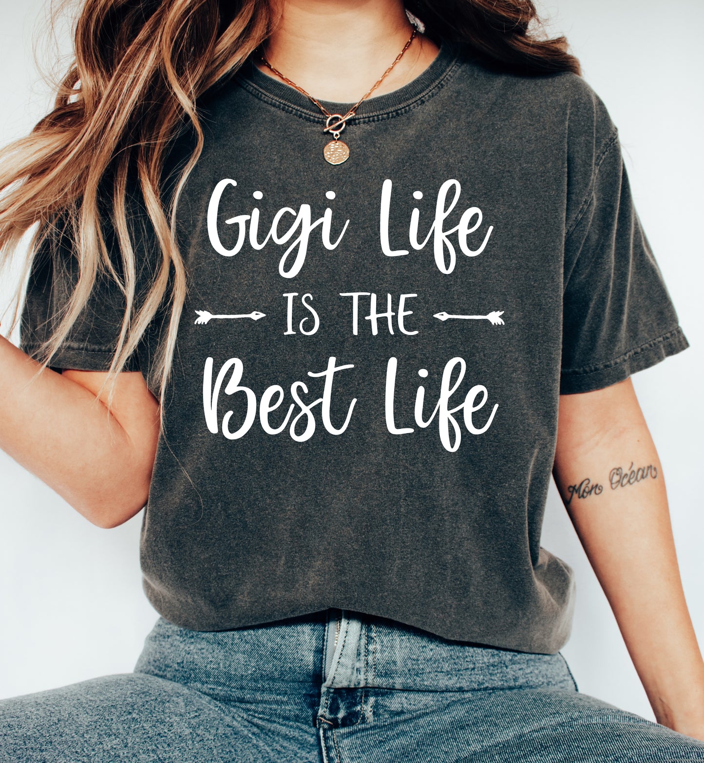 Gigi Life is the Best Life Shirt | Comfort Colors Vintage Style Gigi Shirt