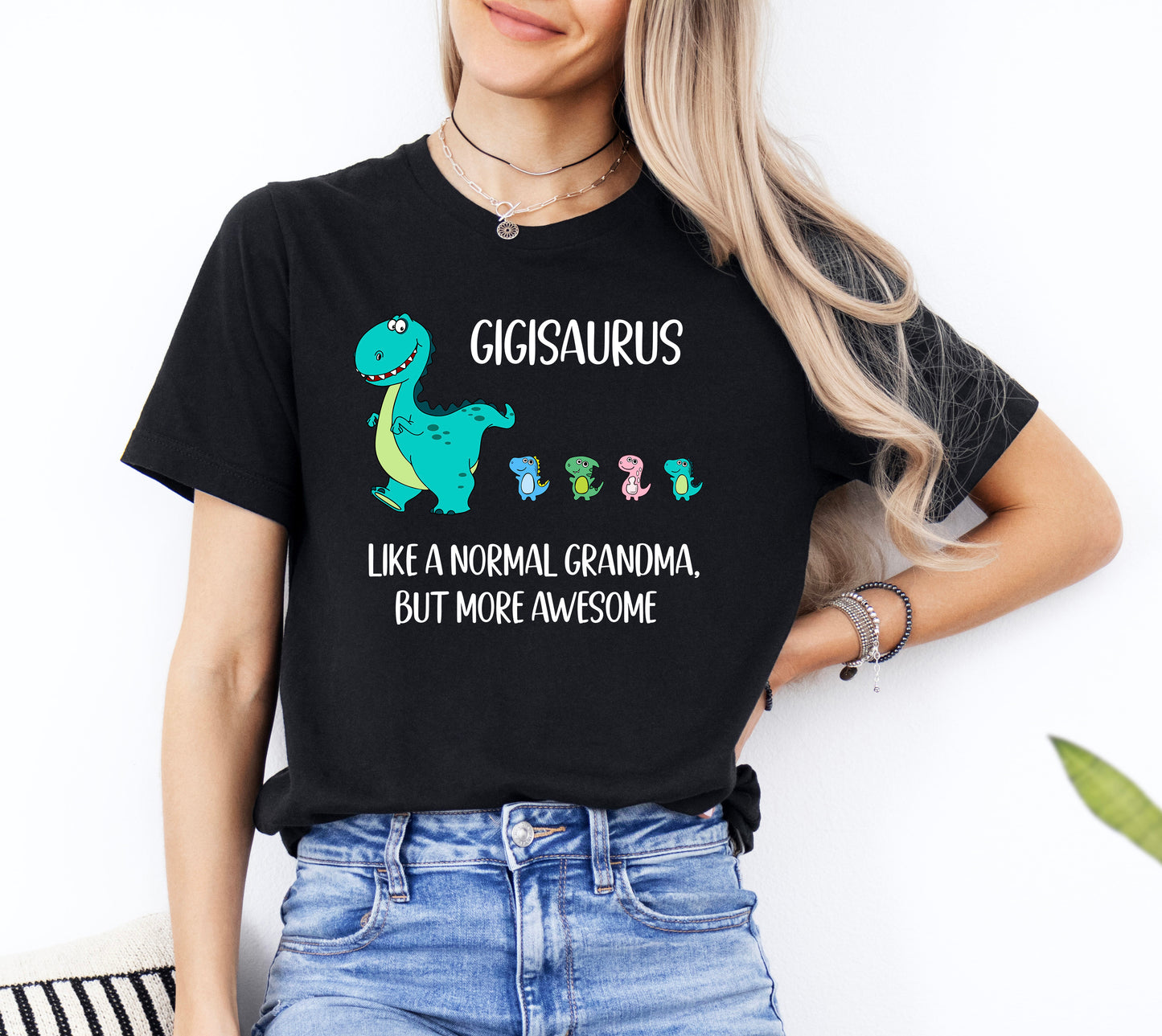 Customizable Gigisaurus Shirt With Dino Followers | Gigi Shirt