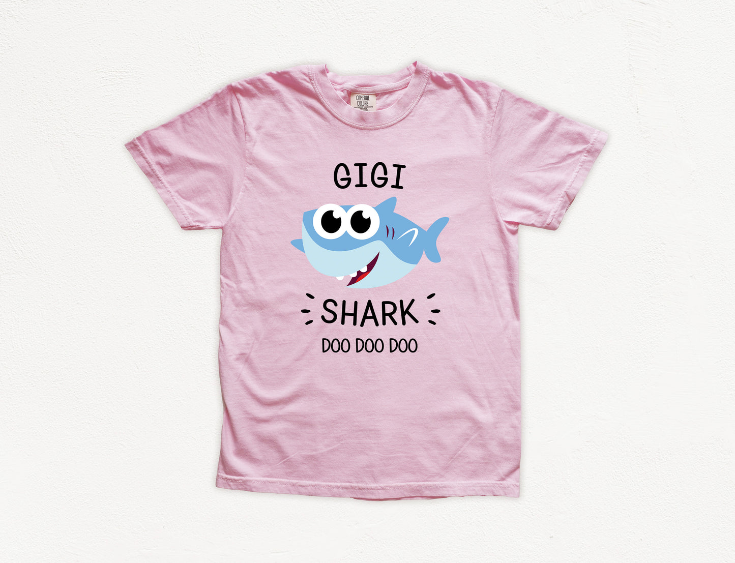 Gigi Shark Shirt | Comfort Colors Vintage Style Gigi Shirt