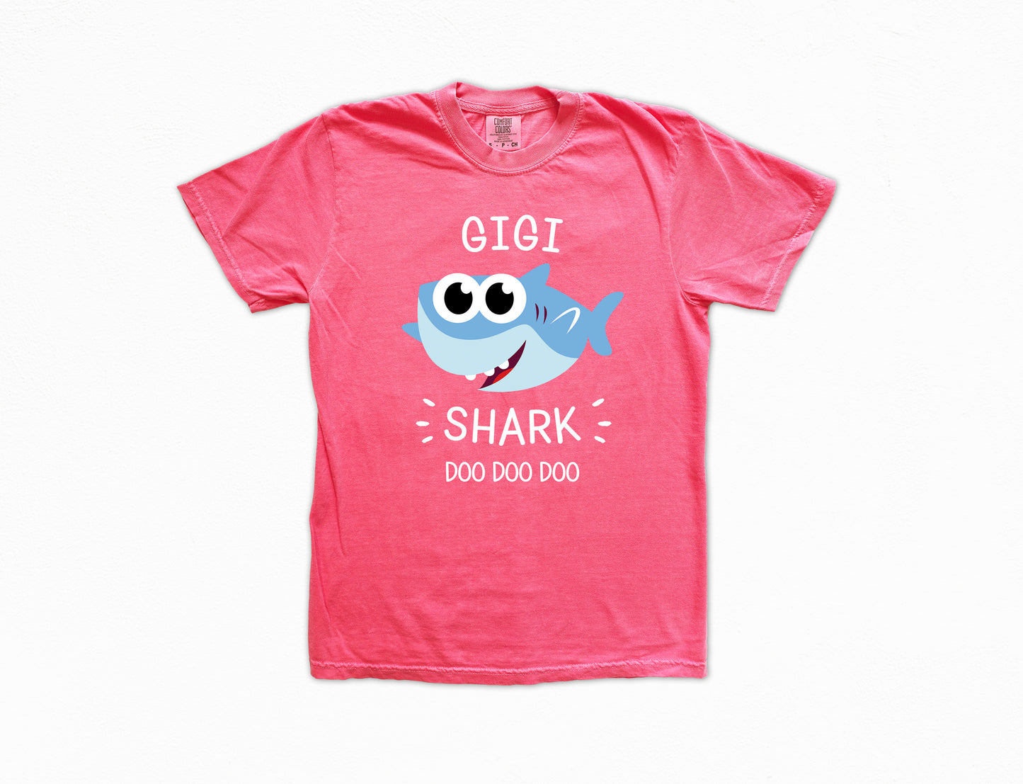 Gigi Shark Shirt | Comfort Colors Vintage Style Gigi Shirt