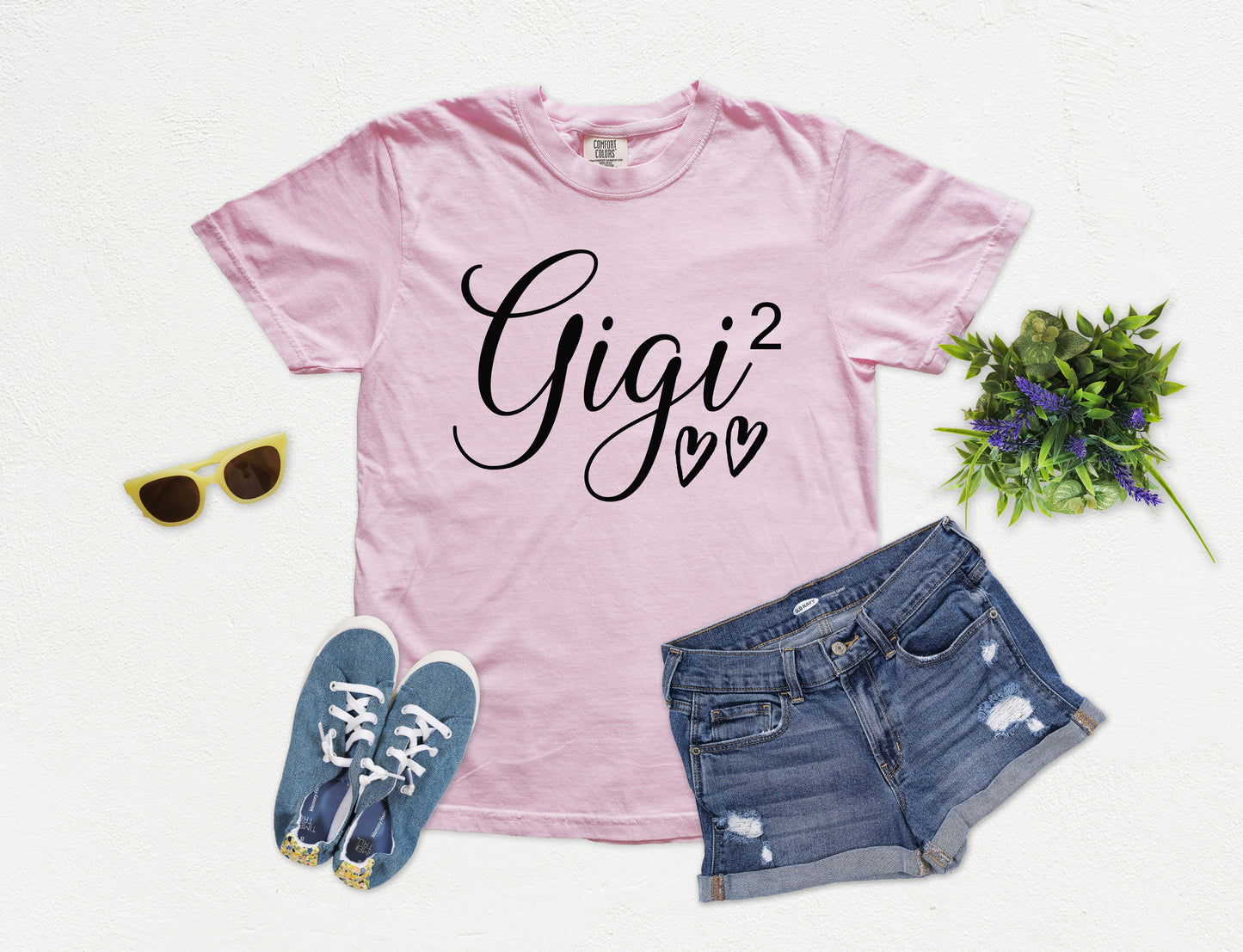 Customizable Gigi Again Shirt | Comfort Colors Vintage Style Gigi Shirt
