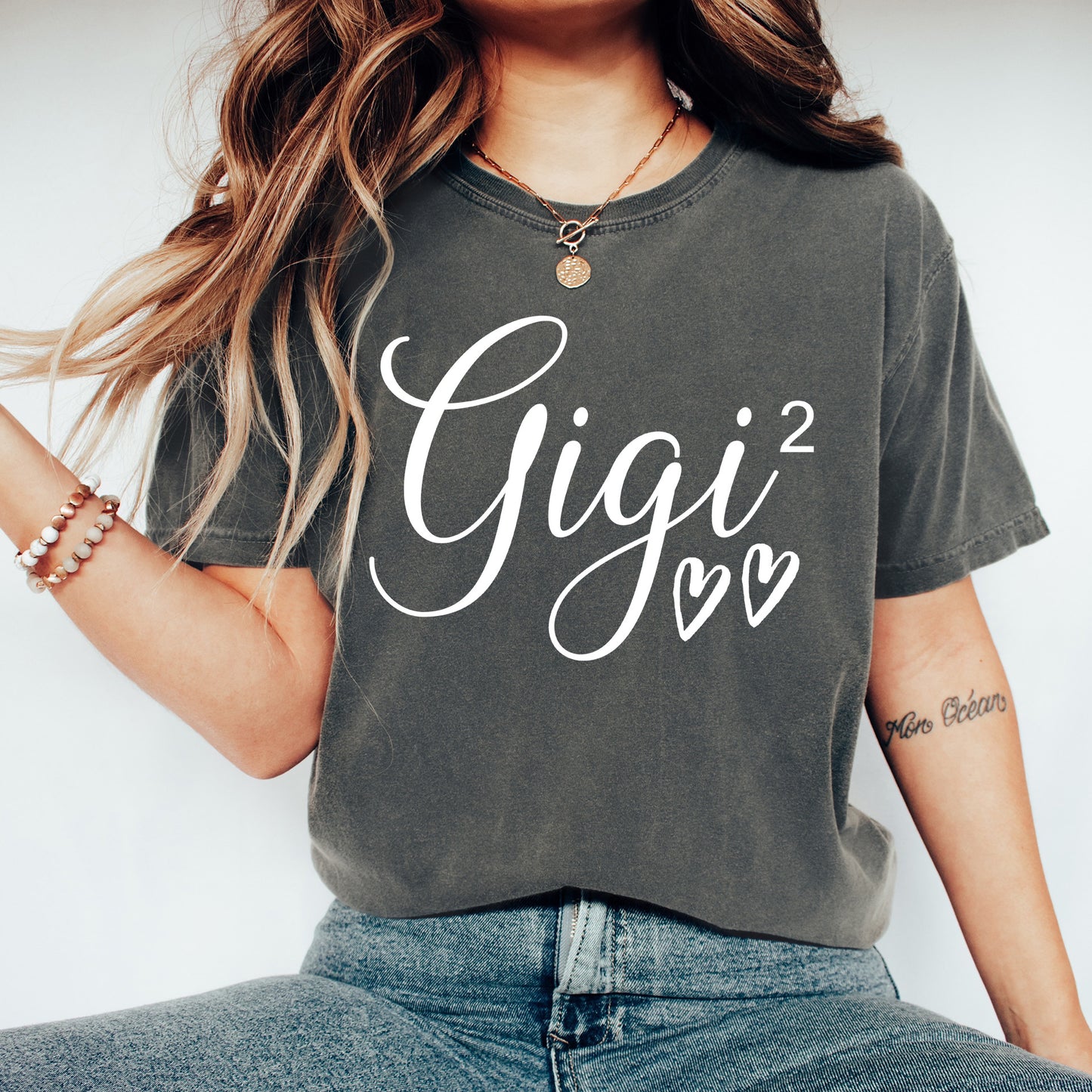 Customizable Gigi Again Shirt | Comfort Colors Vintage Style Gigi Shirt