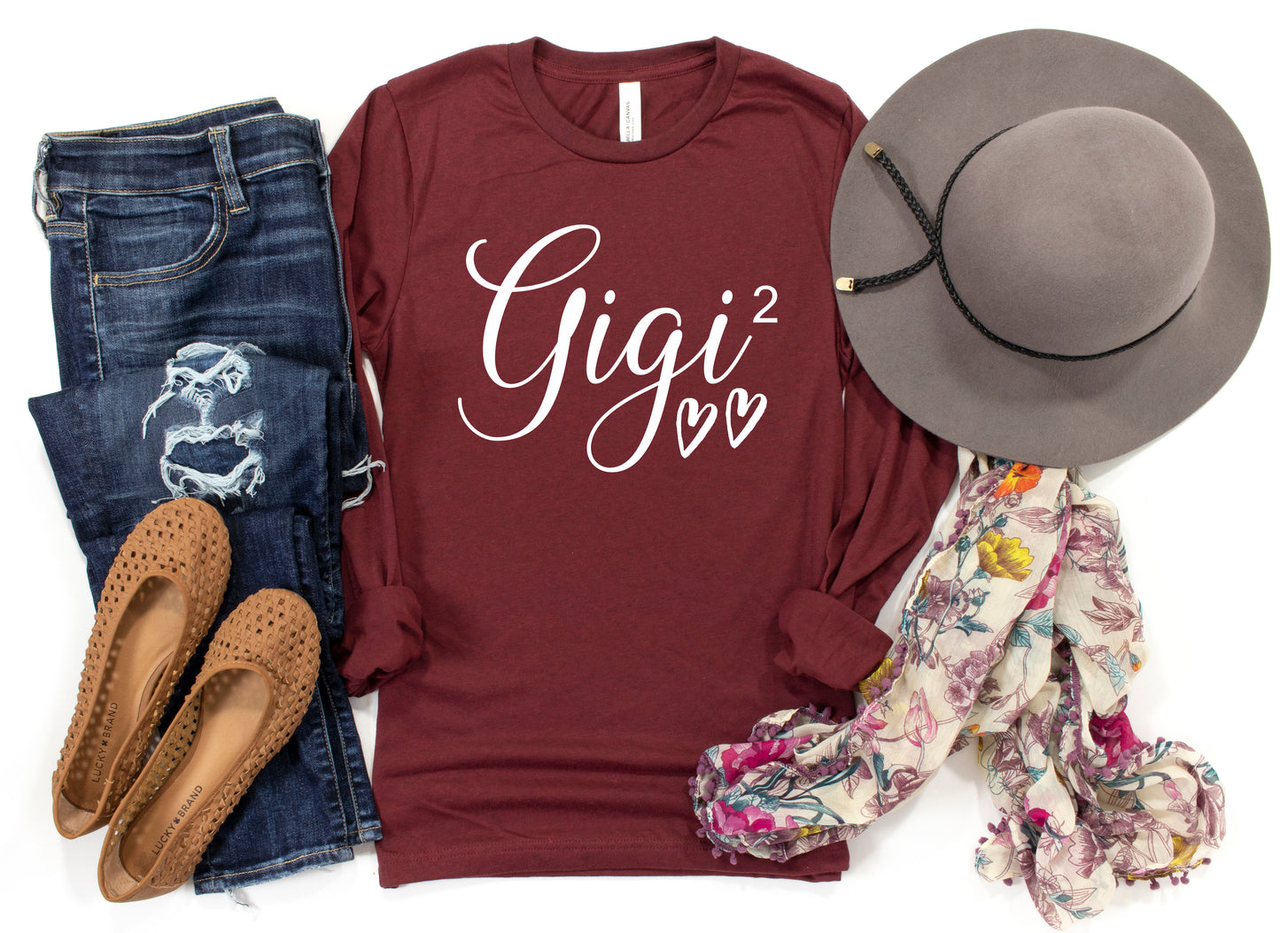 Customizable Gigi Again Shirt Long Sleeve | Long Sleeve Gigi Shirt
