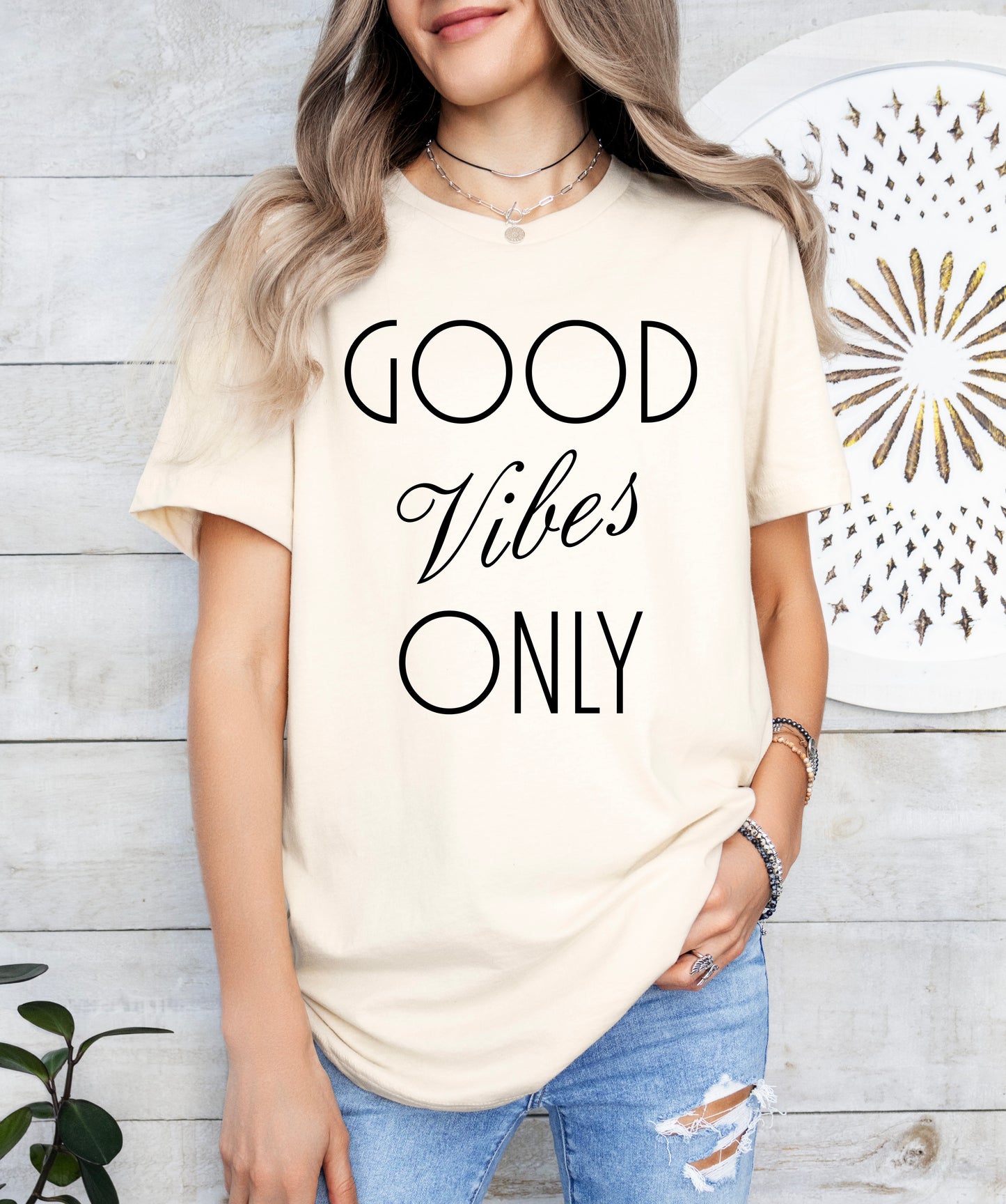 Good Vibes Only Shirt | Light Garment