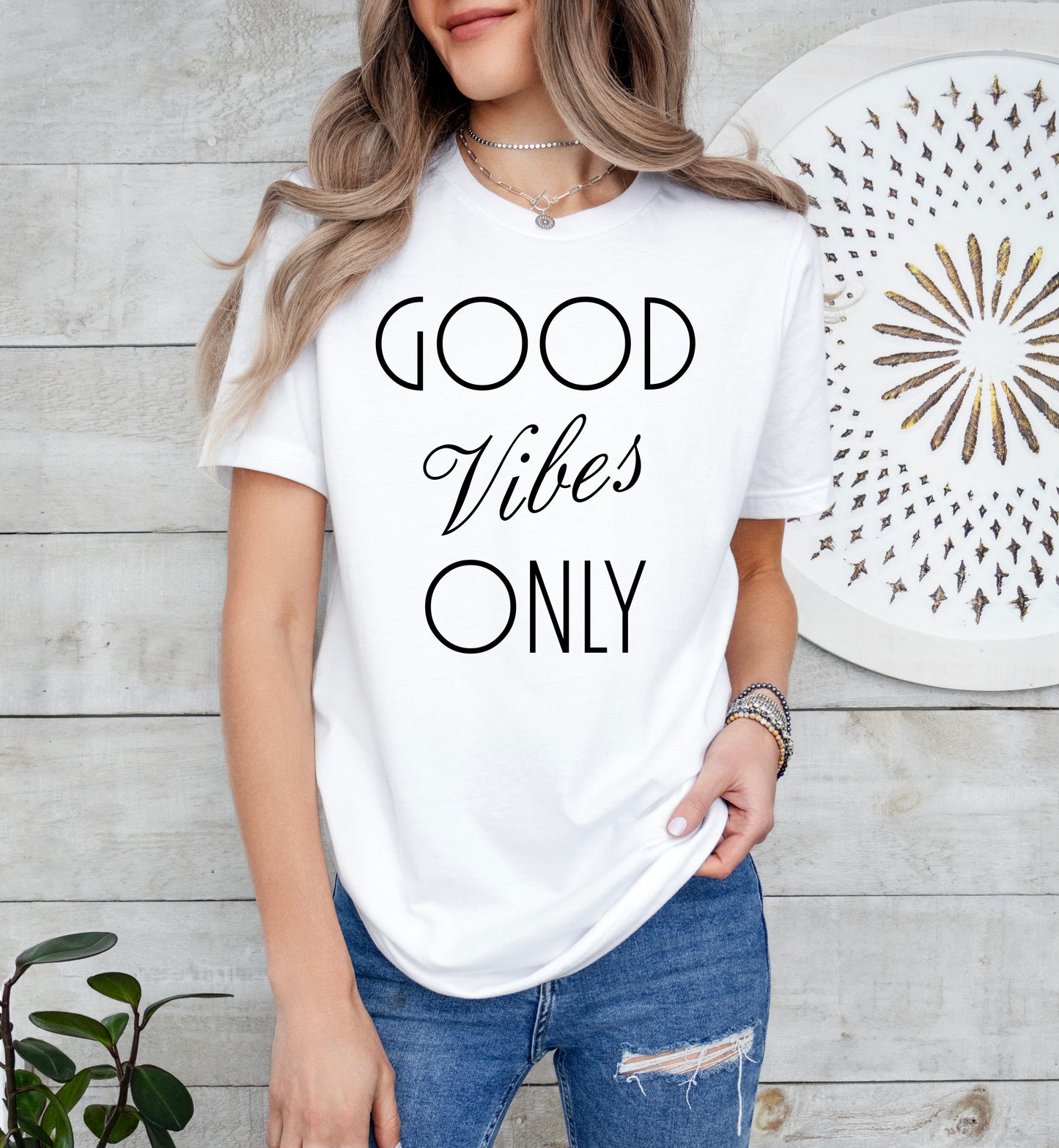 Good Vibes Only Shirt | Light Garment