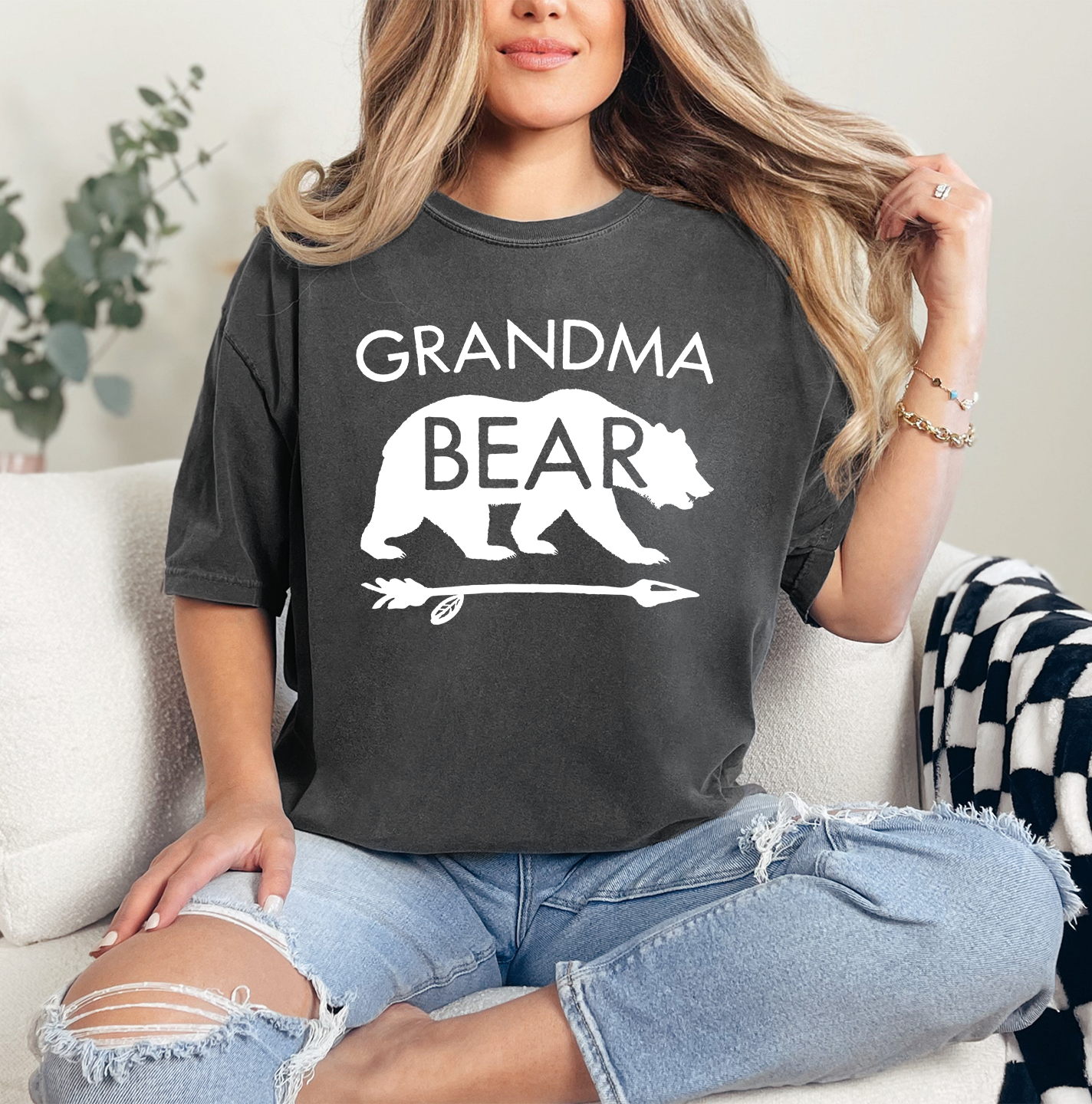 Grandma Bear Shirt | Comfort Colors Vintage Style Grandma Shirt