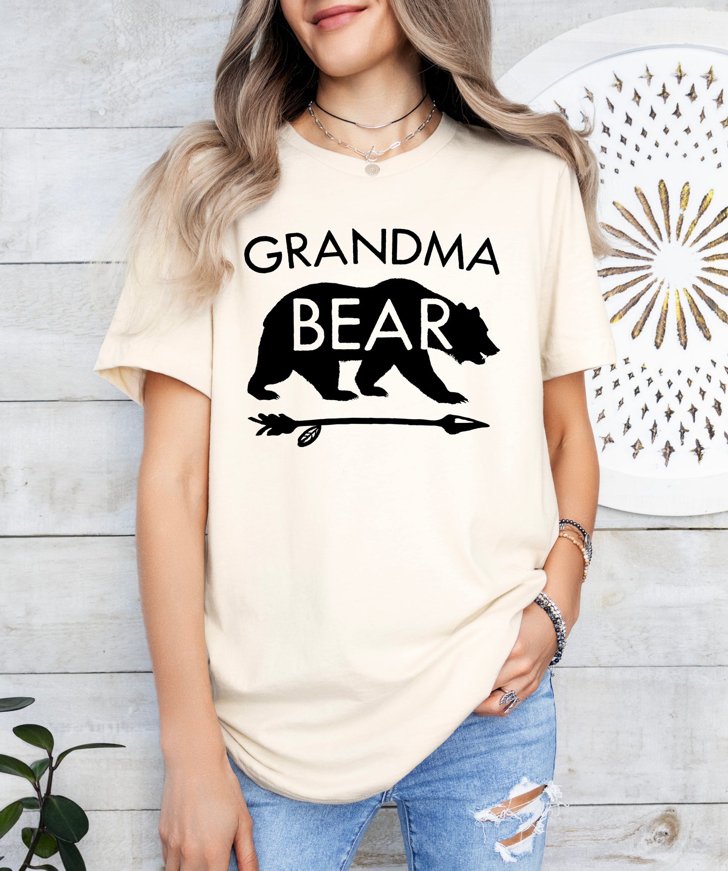 Grandma Bear Shirt | Grandma Shirt | Light Garment
