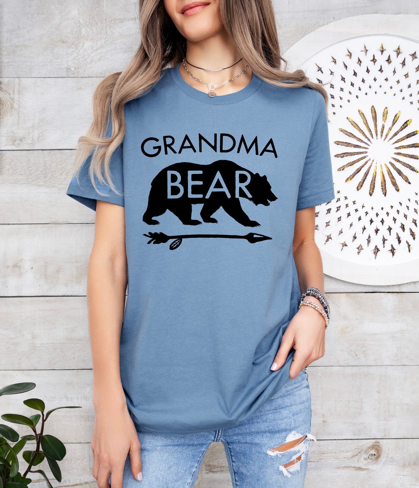 Grandma Bear Shirt | Grandma Shirt | Light Garment