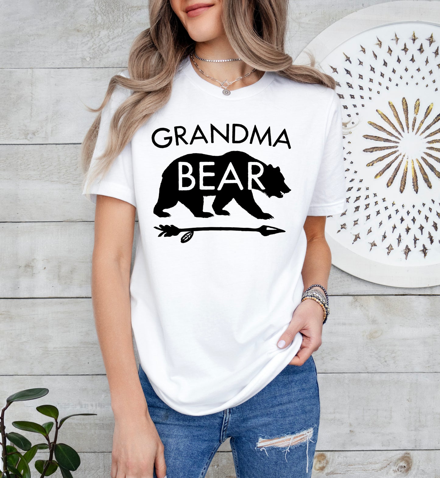 Grandma Bear Shirt | Grandma Shirt | Light Garment