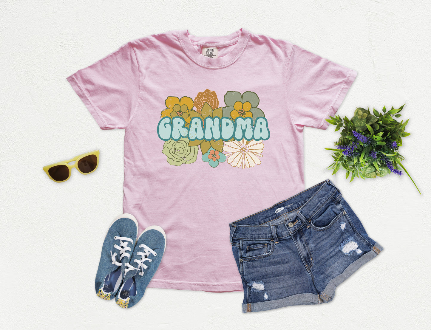 Retro BOHO Grandma Shirt | Comfort Colors Vintage Style Grandma Shirt