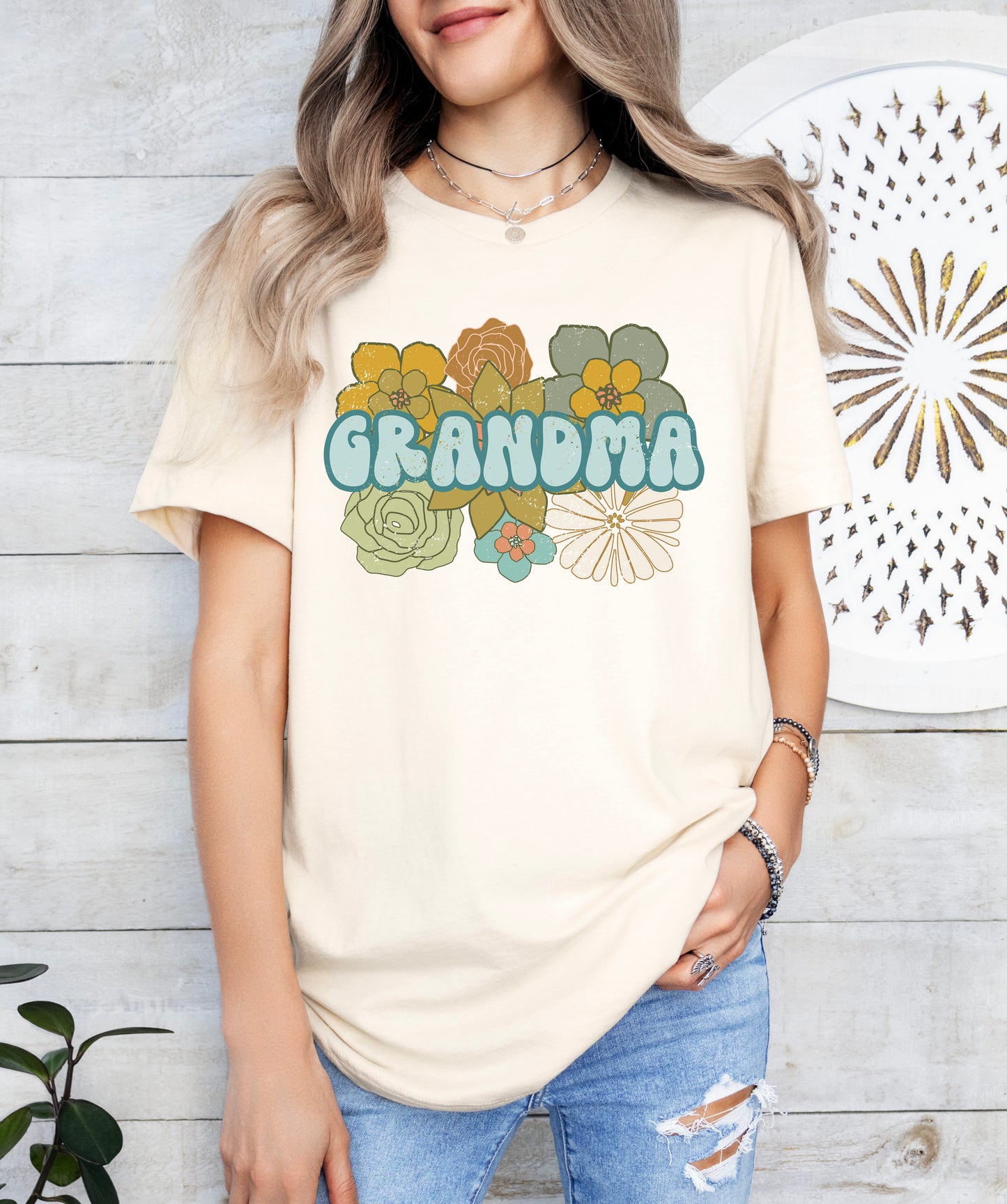 Retro BOHO Grandma Shirt | Light Garment