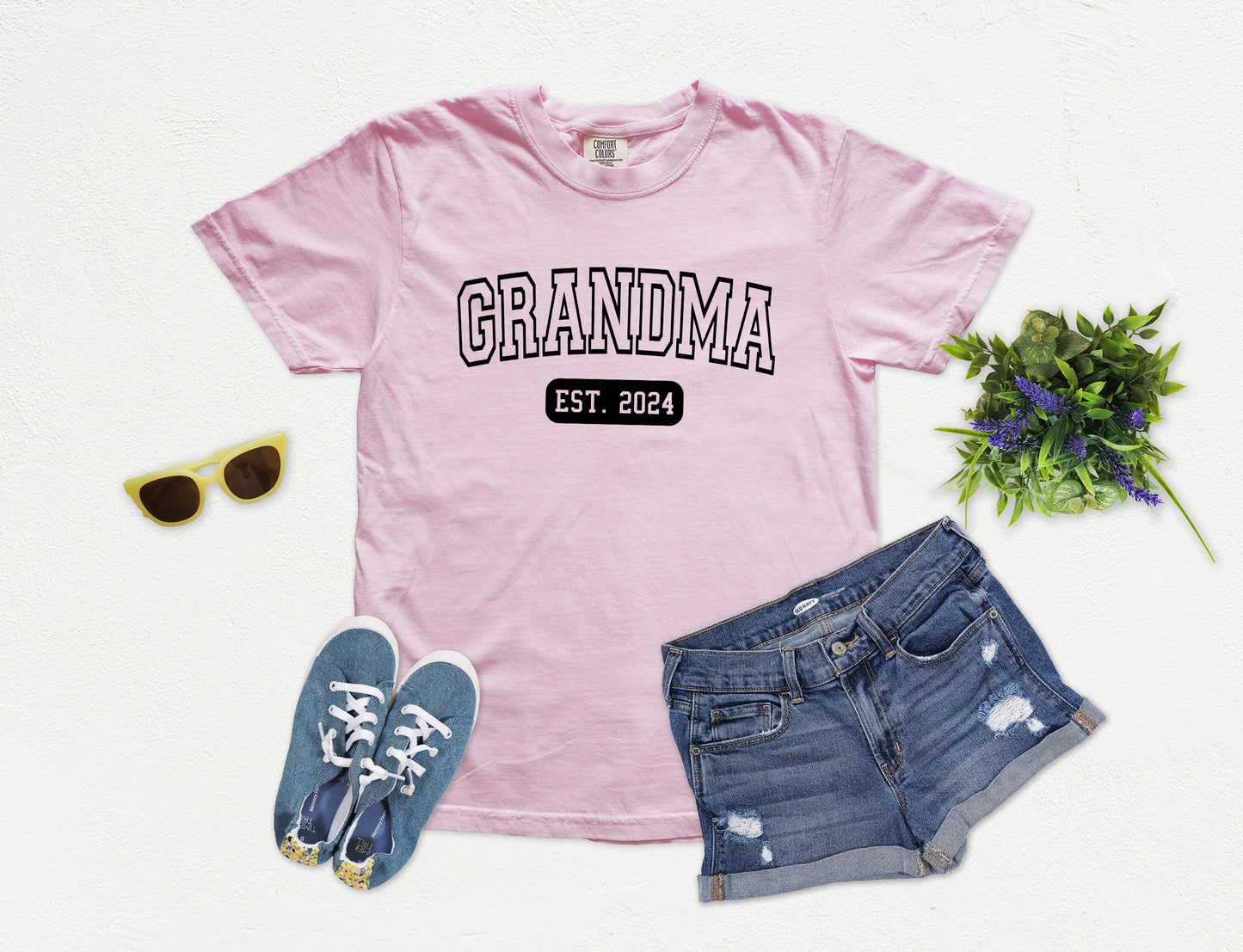 Custom University Style Grandma Shirt | Comfort Colors Vintage Style Grandma Shirt