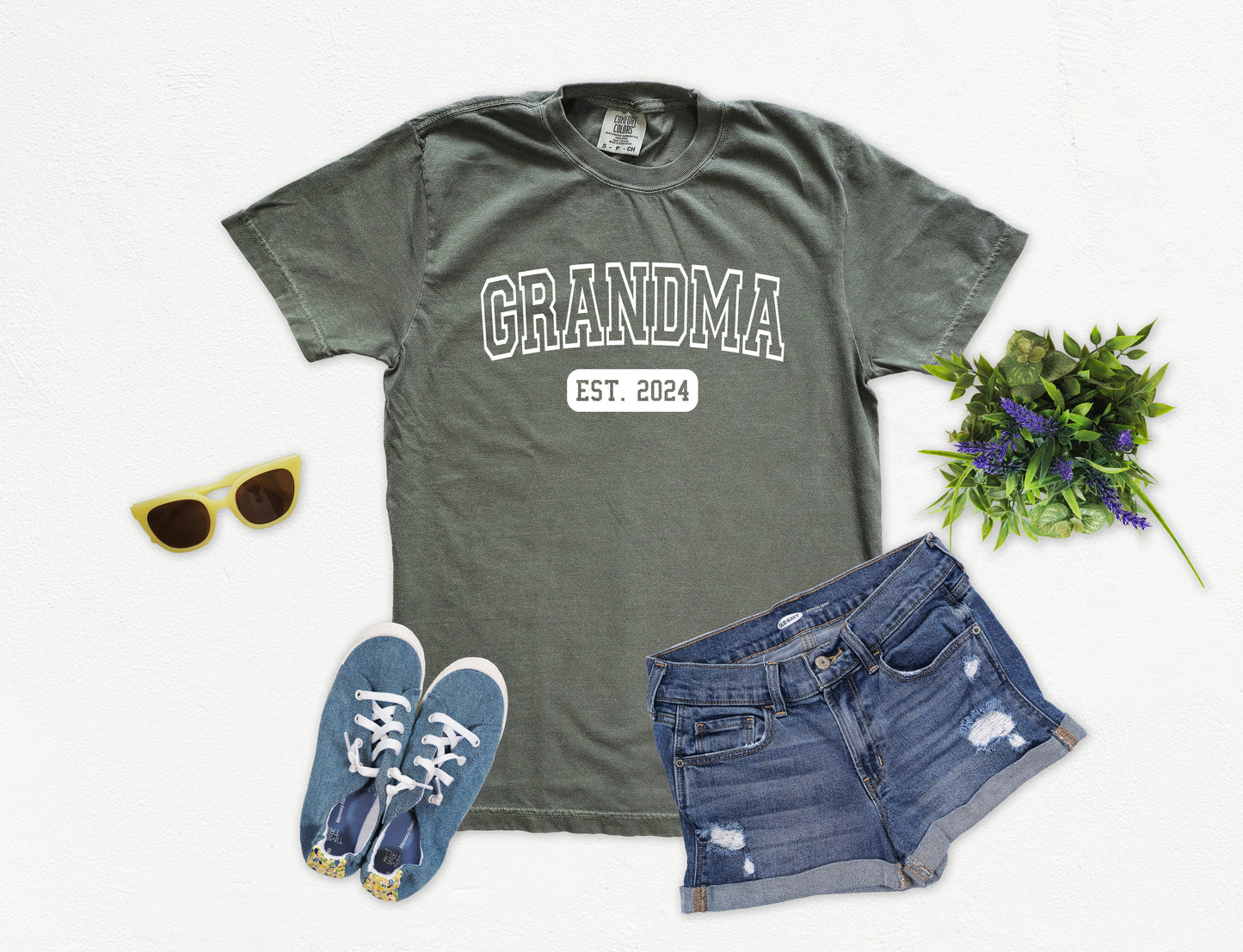 Custom University Style Grandma Shirt | Comfort Colors Vintage Style Grandma Shirt