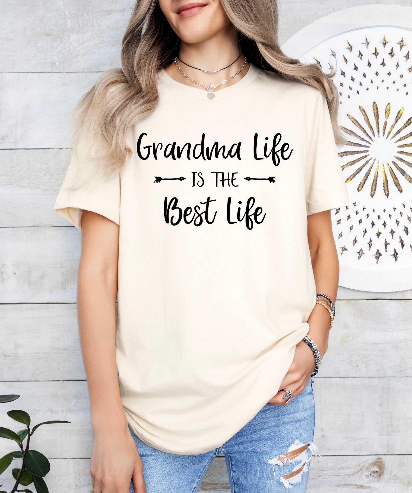 Grandma Life is the Best Life Shirt | Grandma Shirt | Light Garment