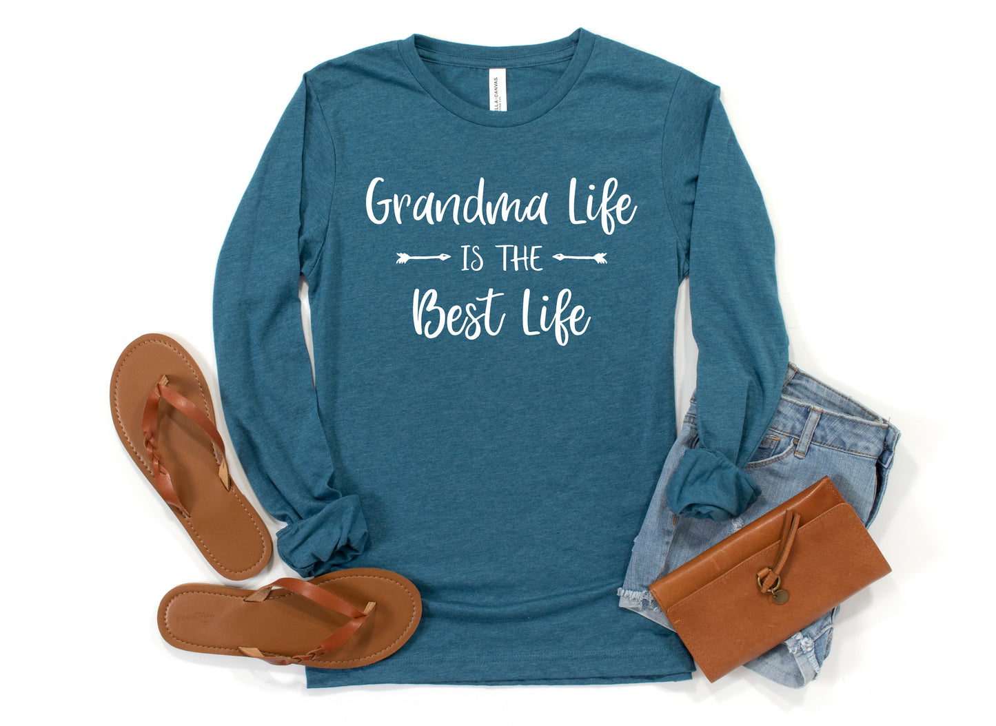 Grandma Life is the Best Life Shirt Long Sleeve | Long Sleeve Grandma Shirt