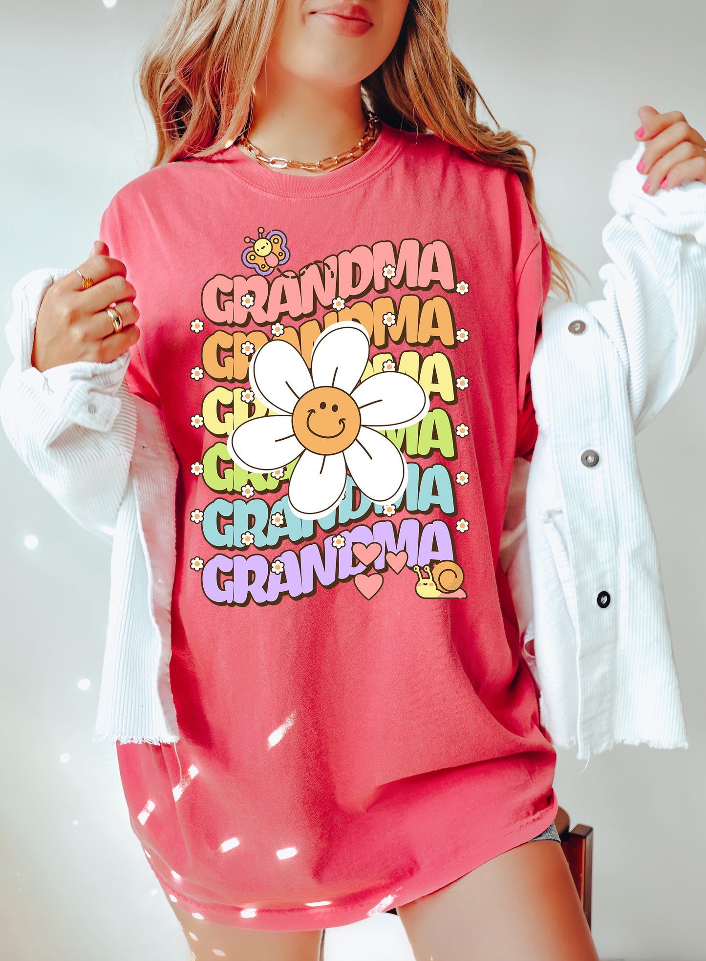 Grandma Retro Daisy Shirt | Comfort Colors Vintage Style Grandma Shirt