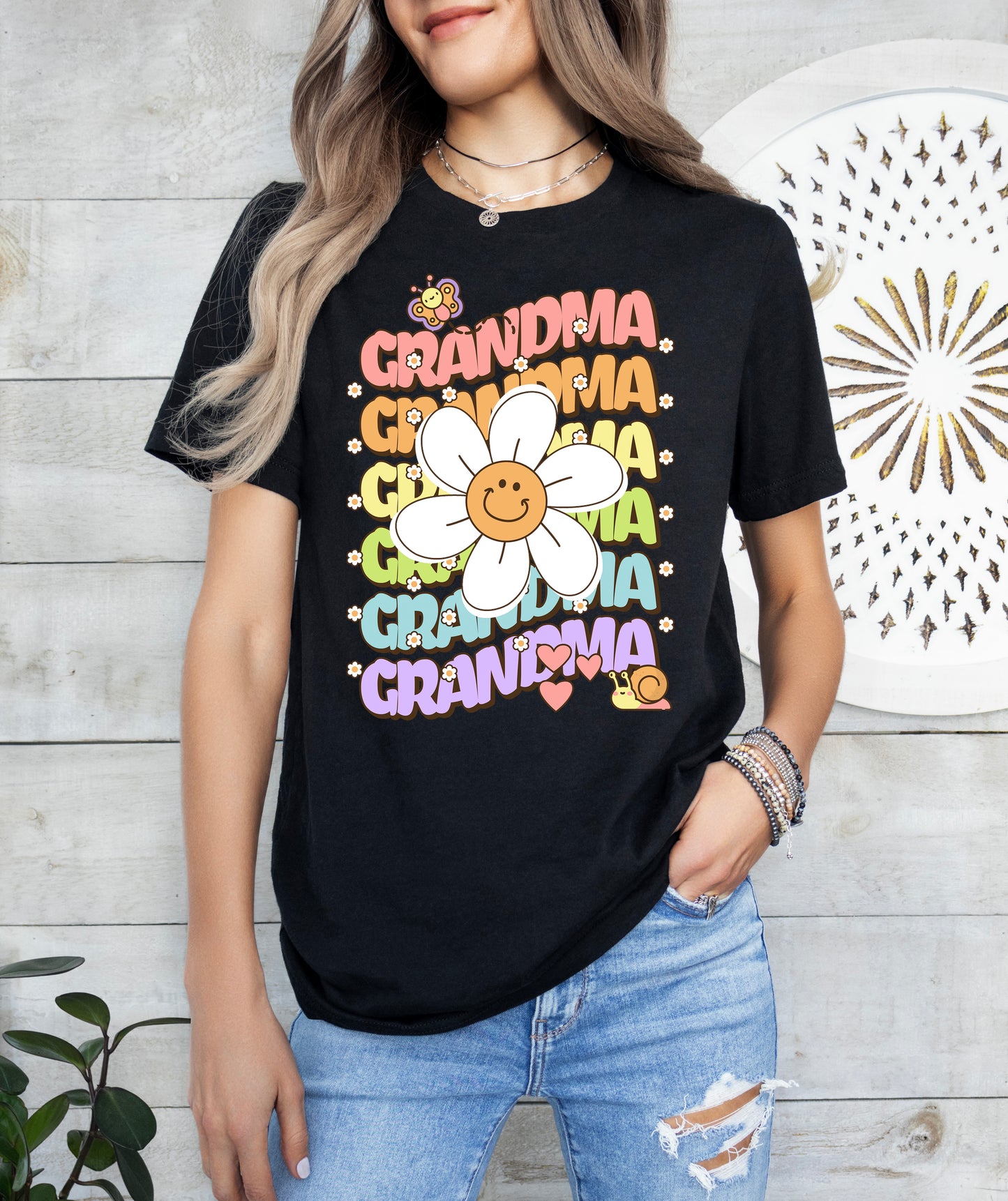 Grandma Retro Daisy Shirt | Grandma Shirt