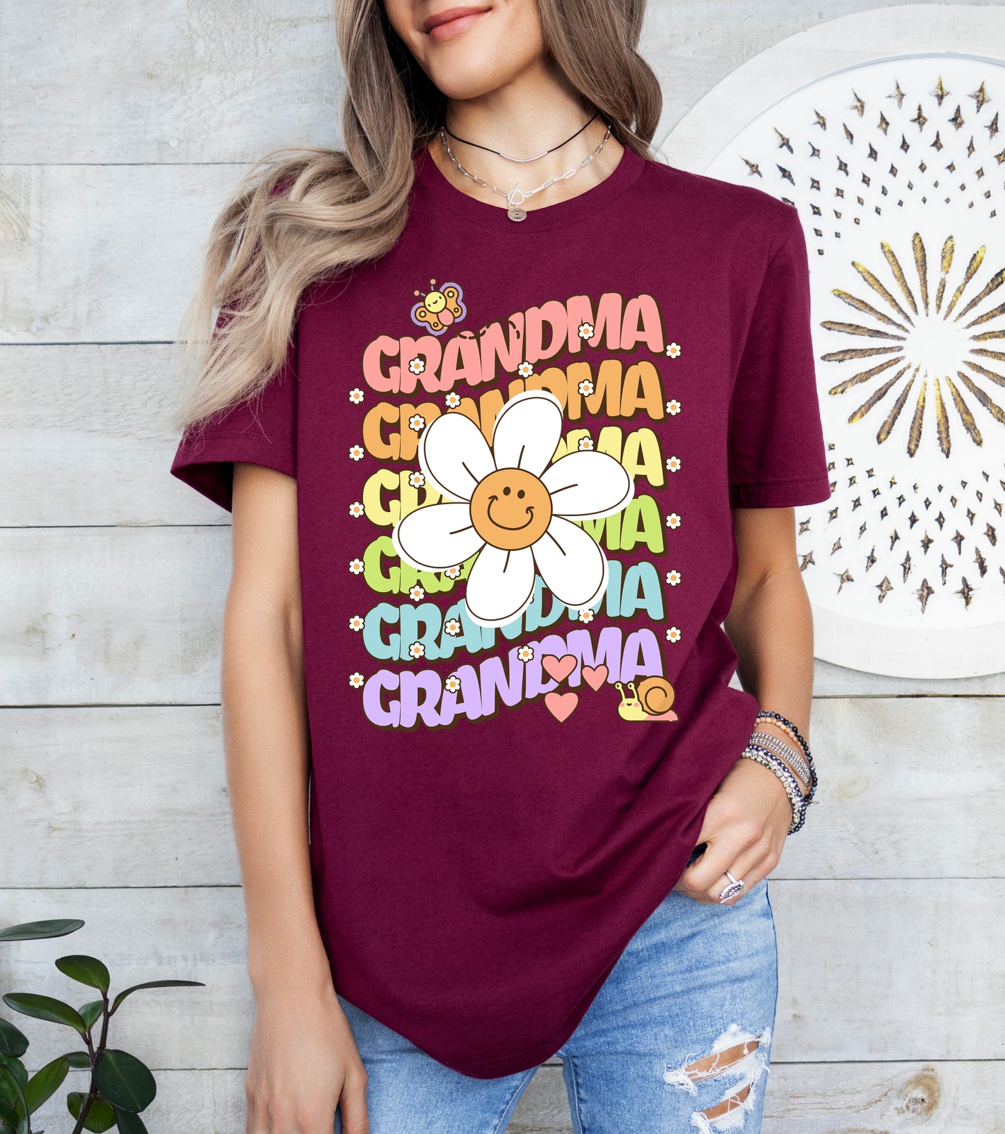 Grandma Retro Daisy Shirt | Grandma Shirt