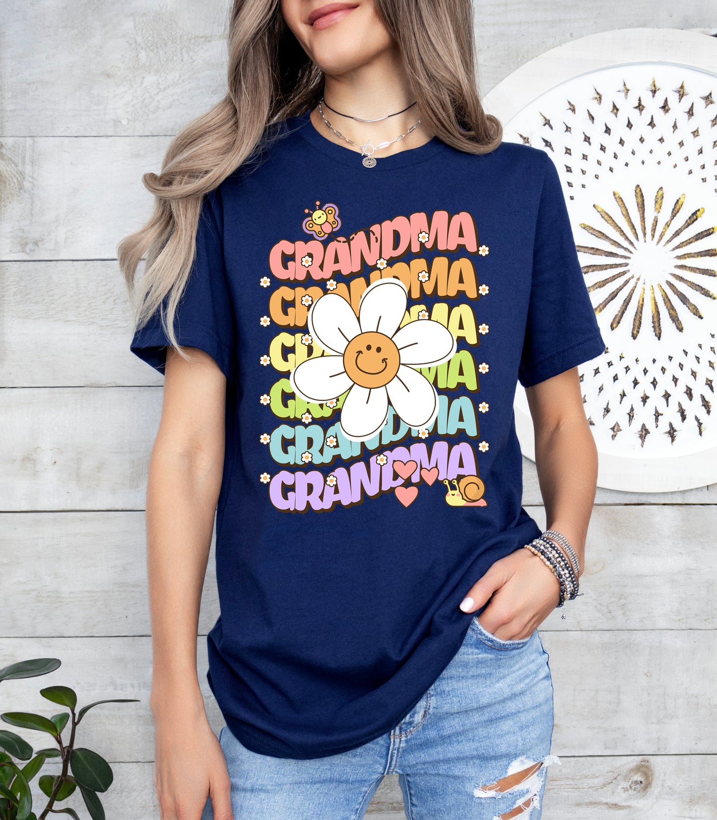 Grandma Retro Daisy Shirt | Grandma Shirt