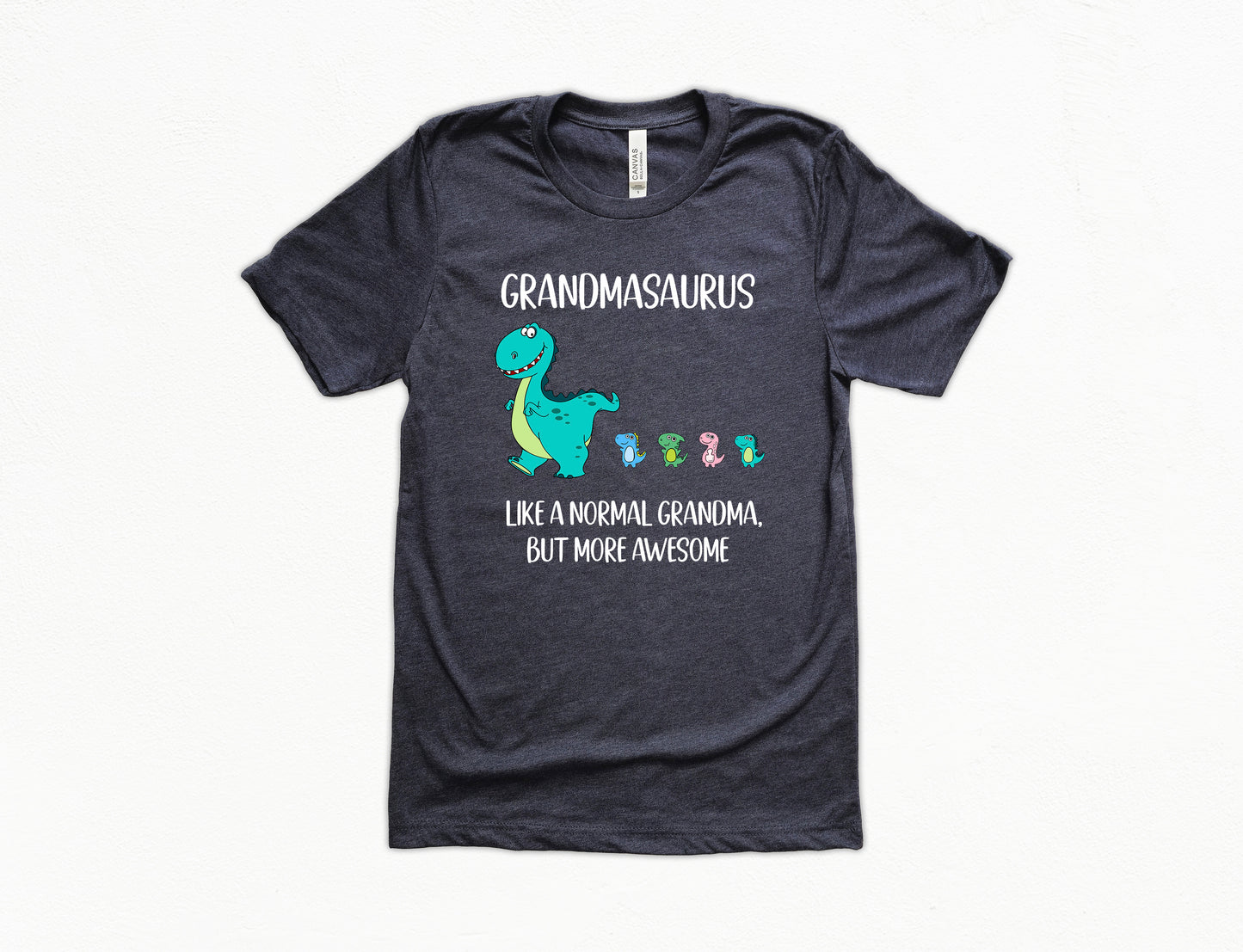 Customized Grandmasaurus Grandma Shirt With Dino Followers