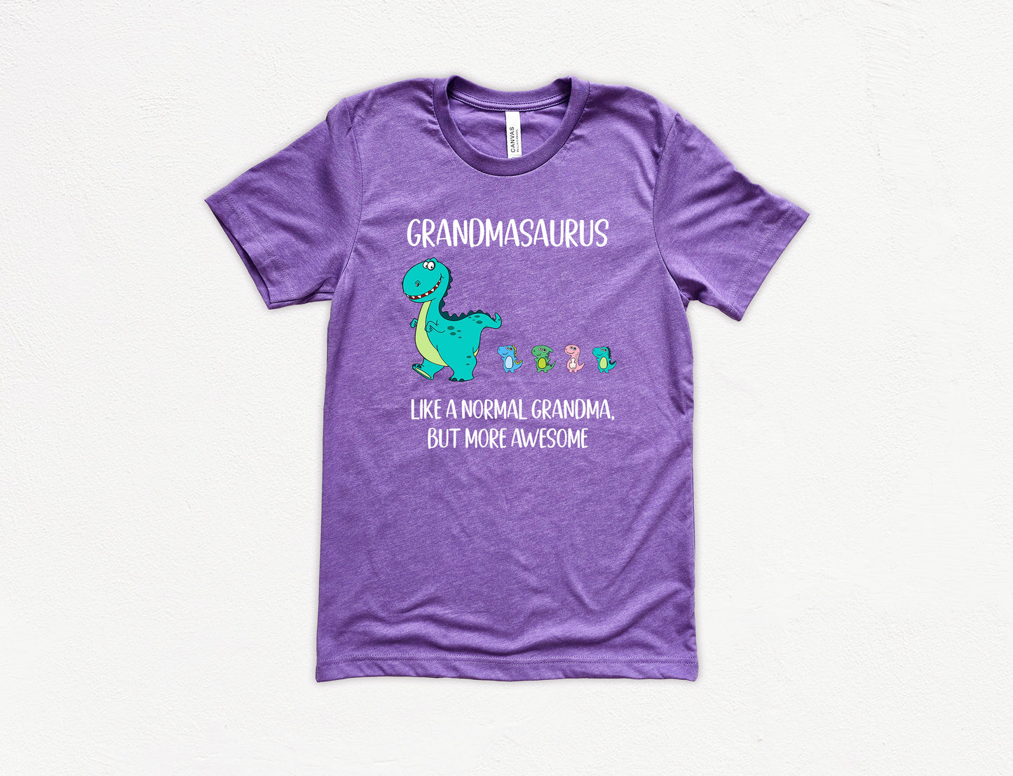 Customized Grandmasaurus Grandma Shirt With Dino Followers