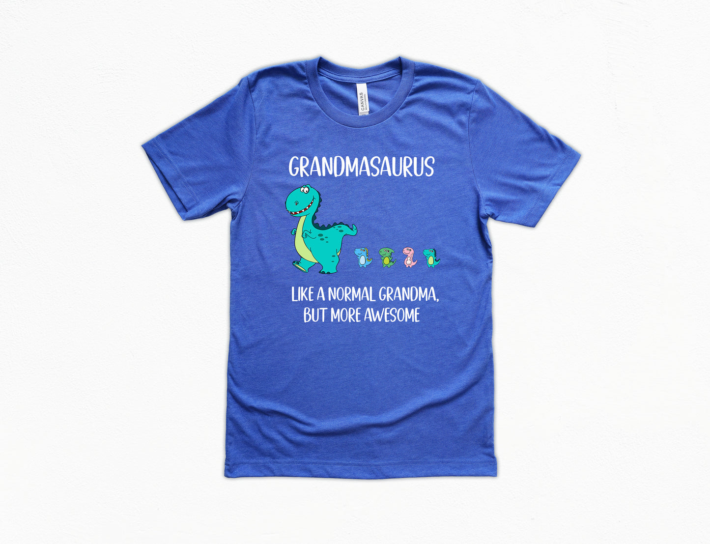 Customized Grandmasaurus Grandma Shirt With Dino Followers