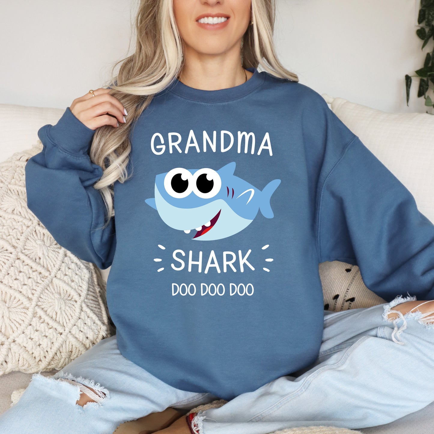 Grandma Shark Sweatshirt | Grandma Sweatshirt