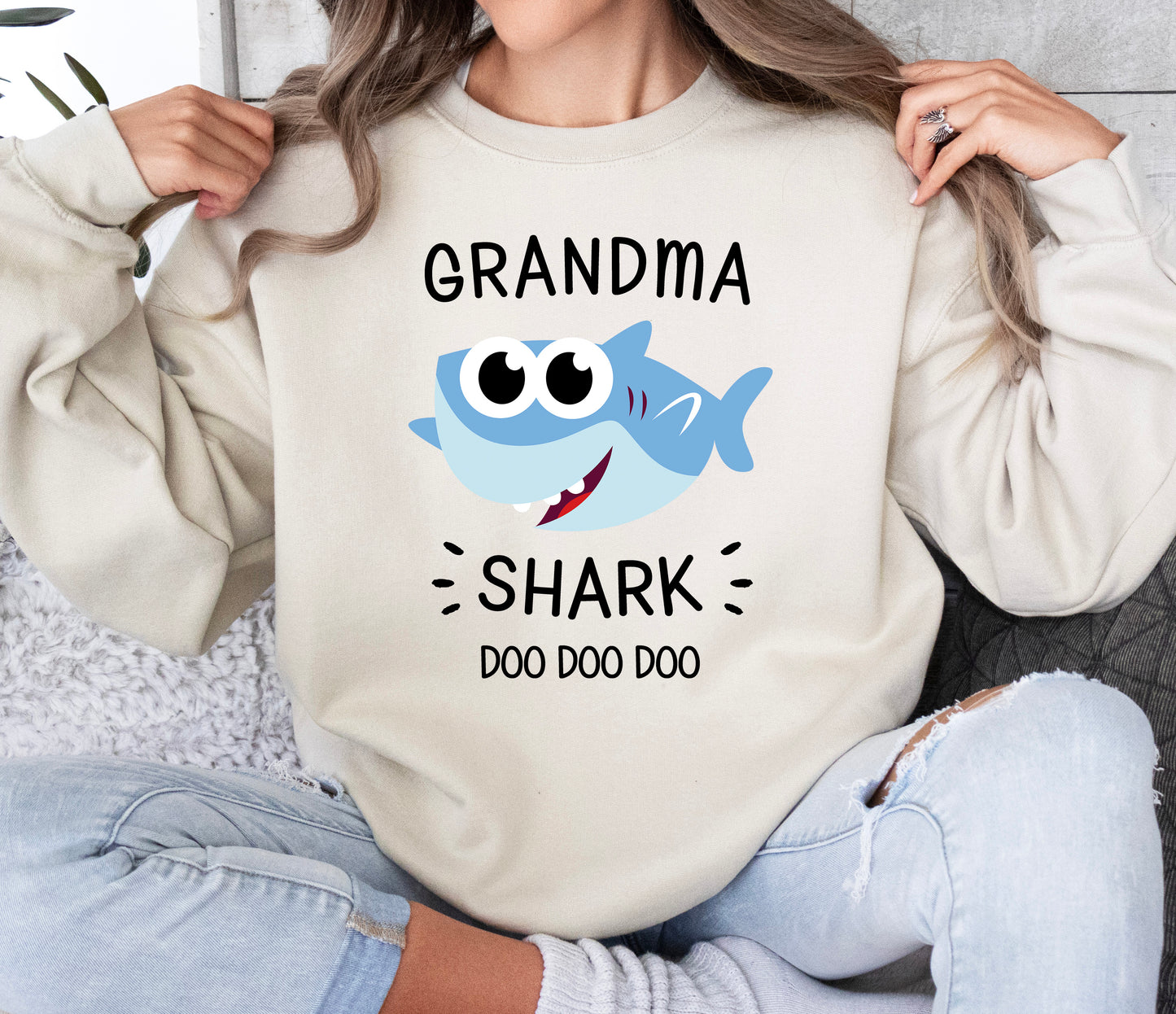 Grandma Shark Sweatshirt | Grandma Sweatshirt
