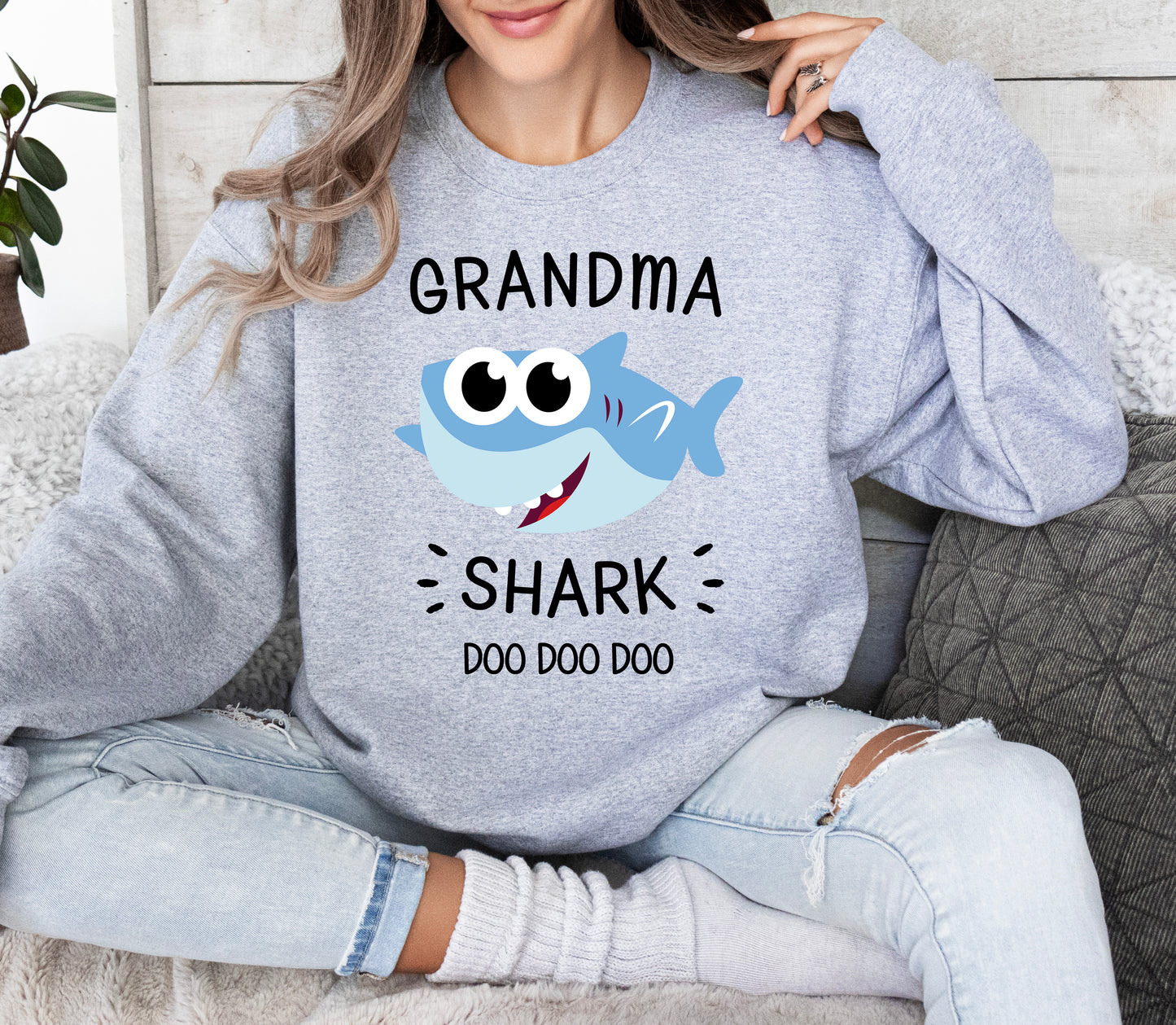Grandma Shark Sweatshirt | Grandma Sweatshirt