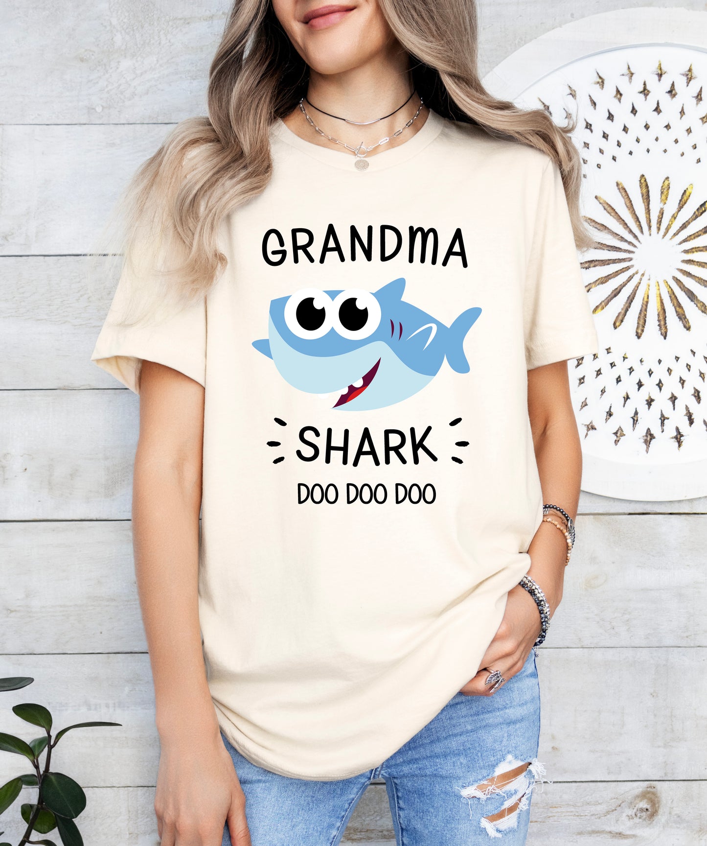 Grandma Shark Shirt | Grandma Shirt | Light Garment