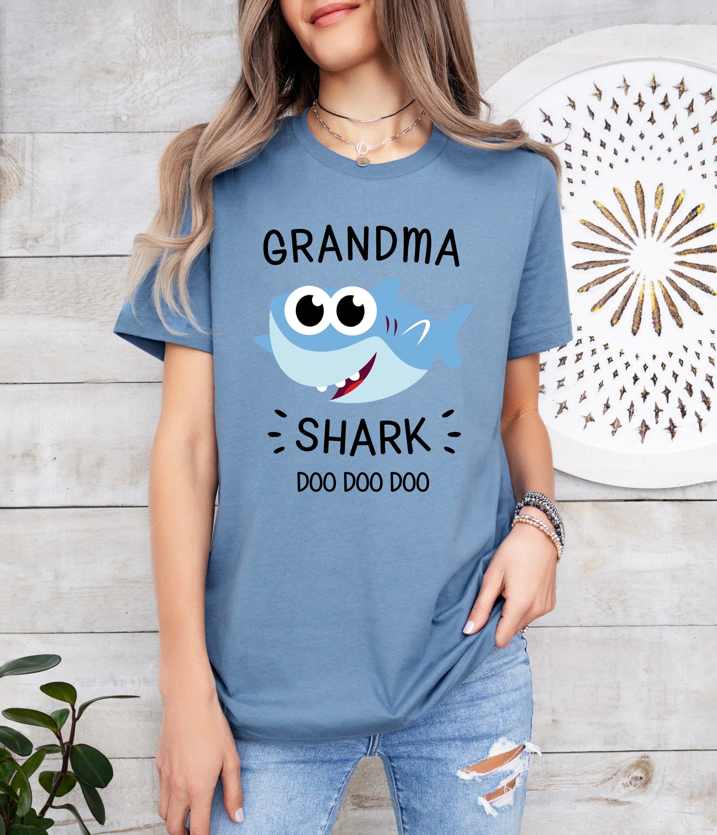 Grandma Shark Shirt | Grandma Shirt | Light Garment