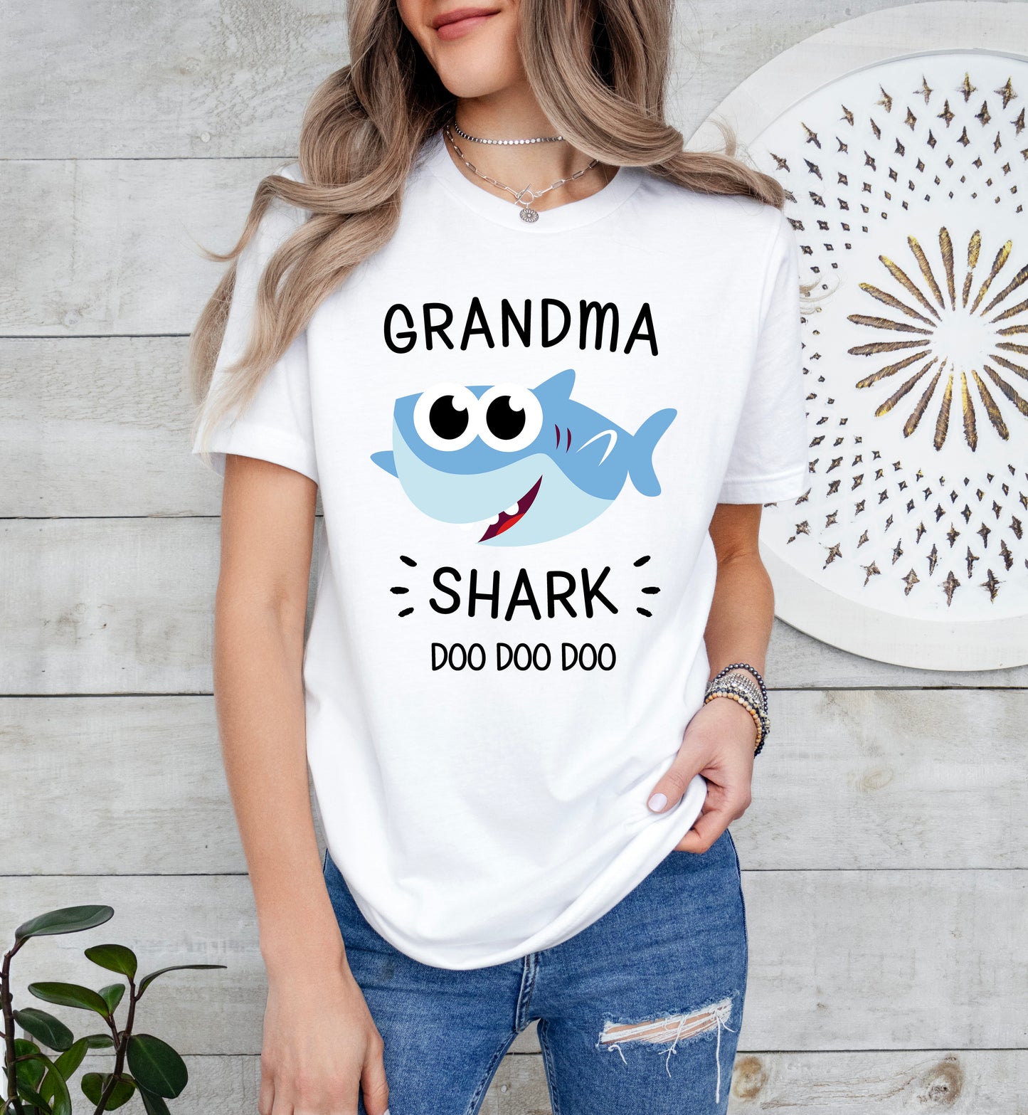 Grandma Shark Shirt | Grandma Shirt | Light Garment