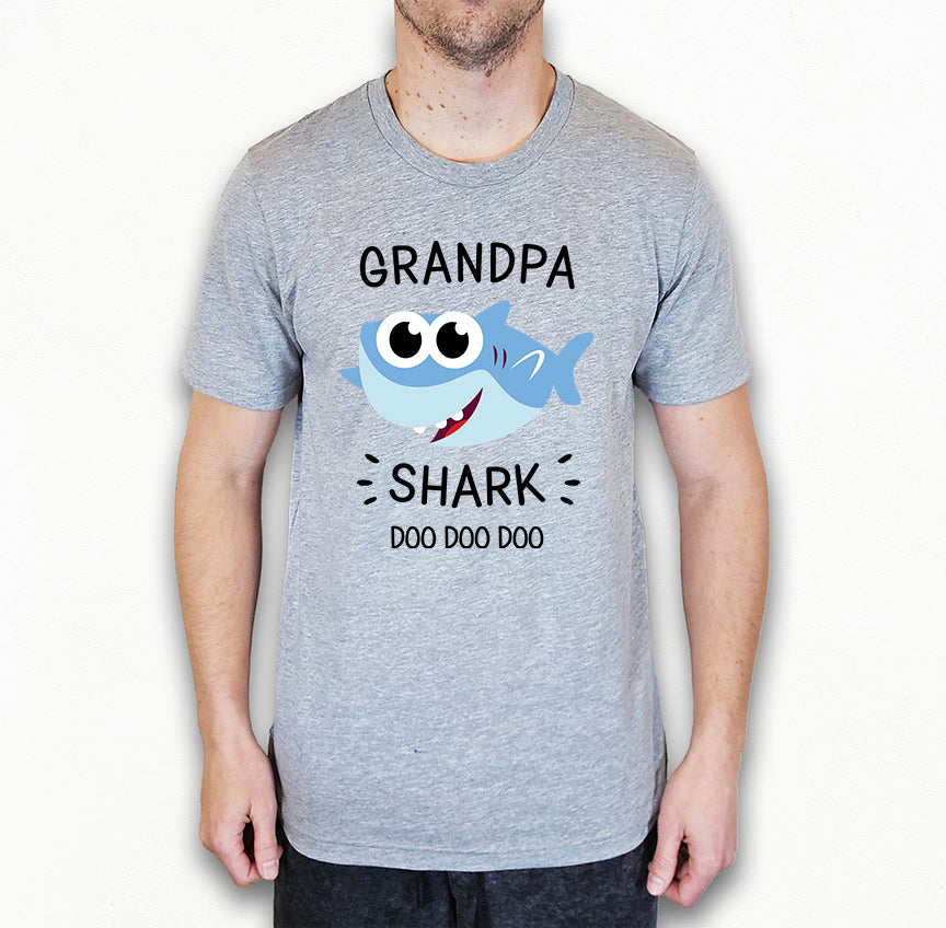 Grandpa Shark Shirt | Grandpa Shirt | Light Garment