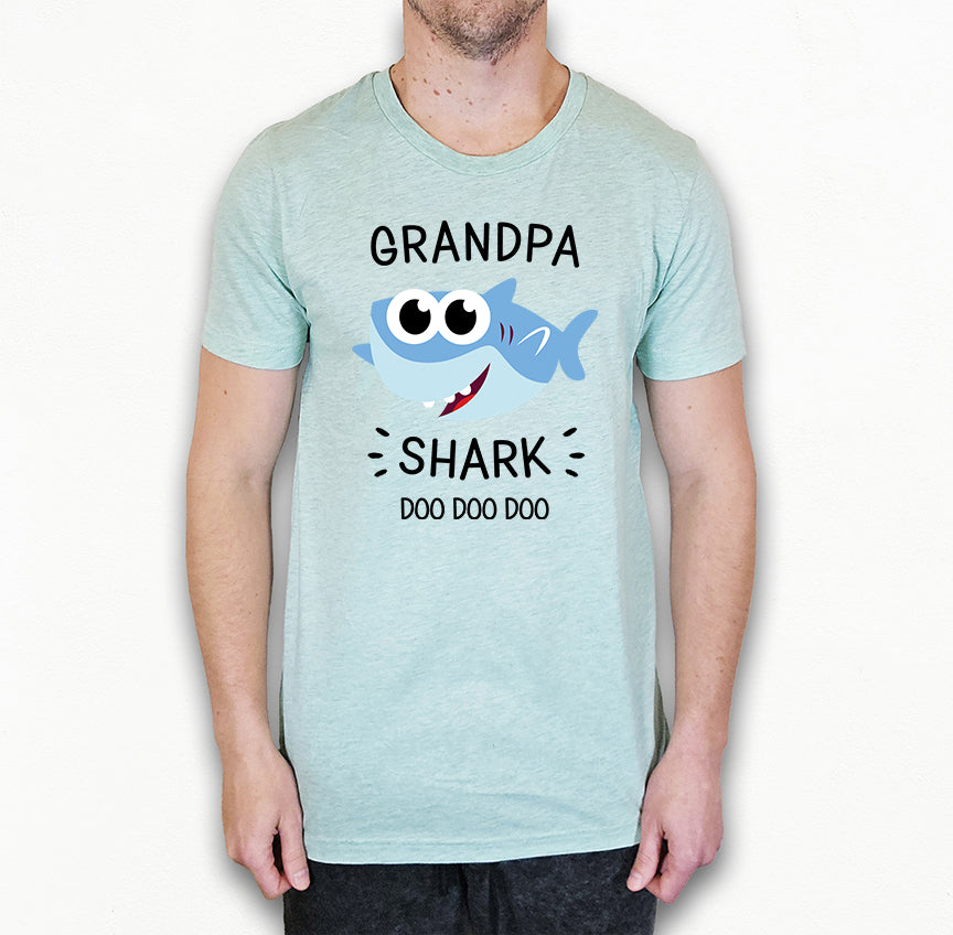 Grandpa Shark Shirt | Grandpa Shirt | Light Garment