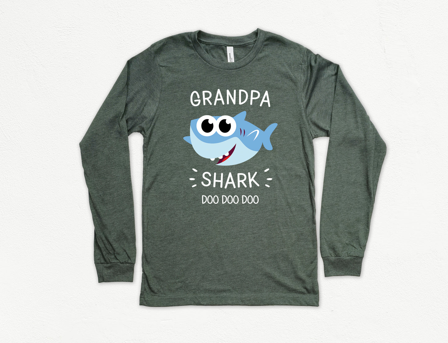 Grandpa Shark Shirt Long Sleeve | Long Sleeve Grandpa Shirt