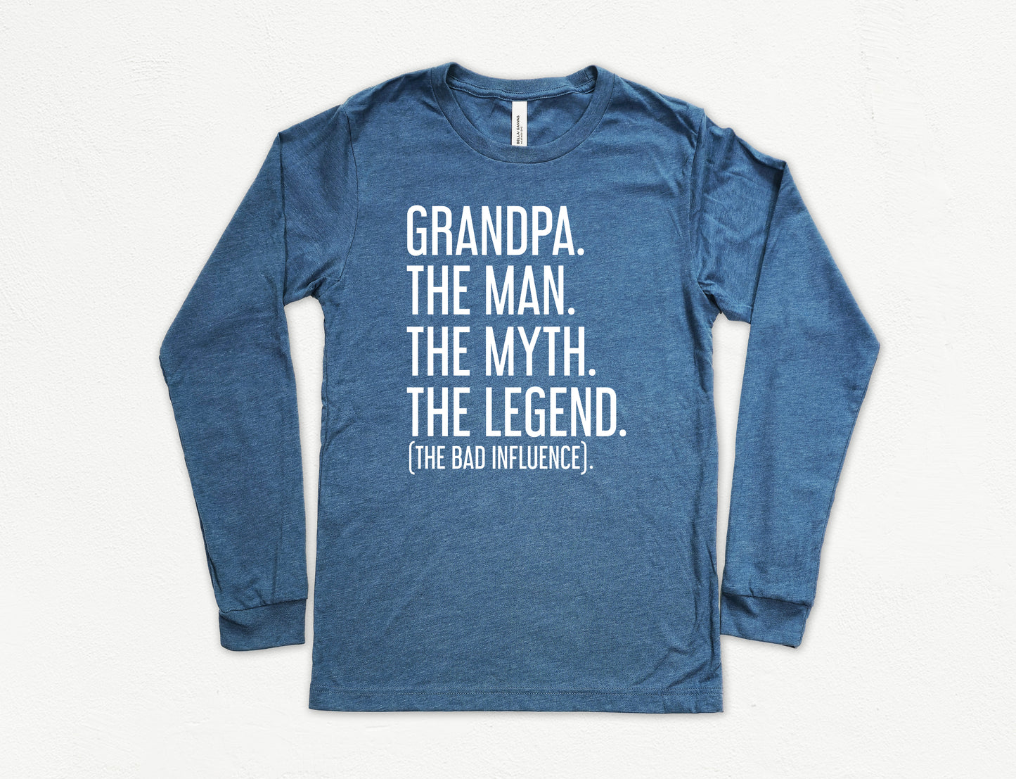 Grandpa The Man The Myth The Legend Shirt Long Sleeve | Long Sleeve Grandpa Shirt