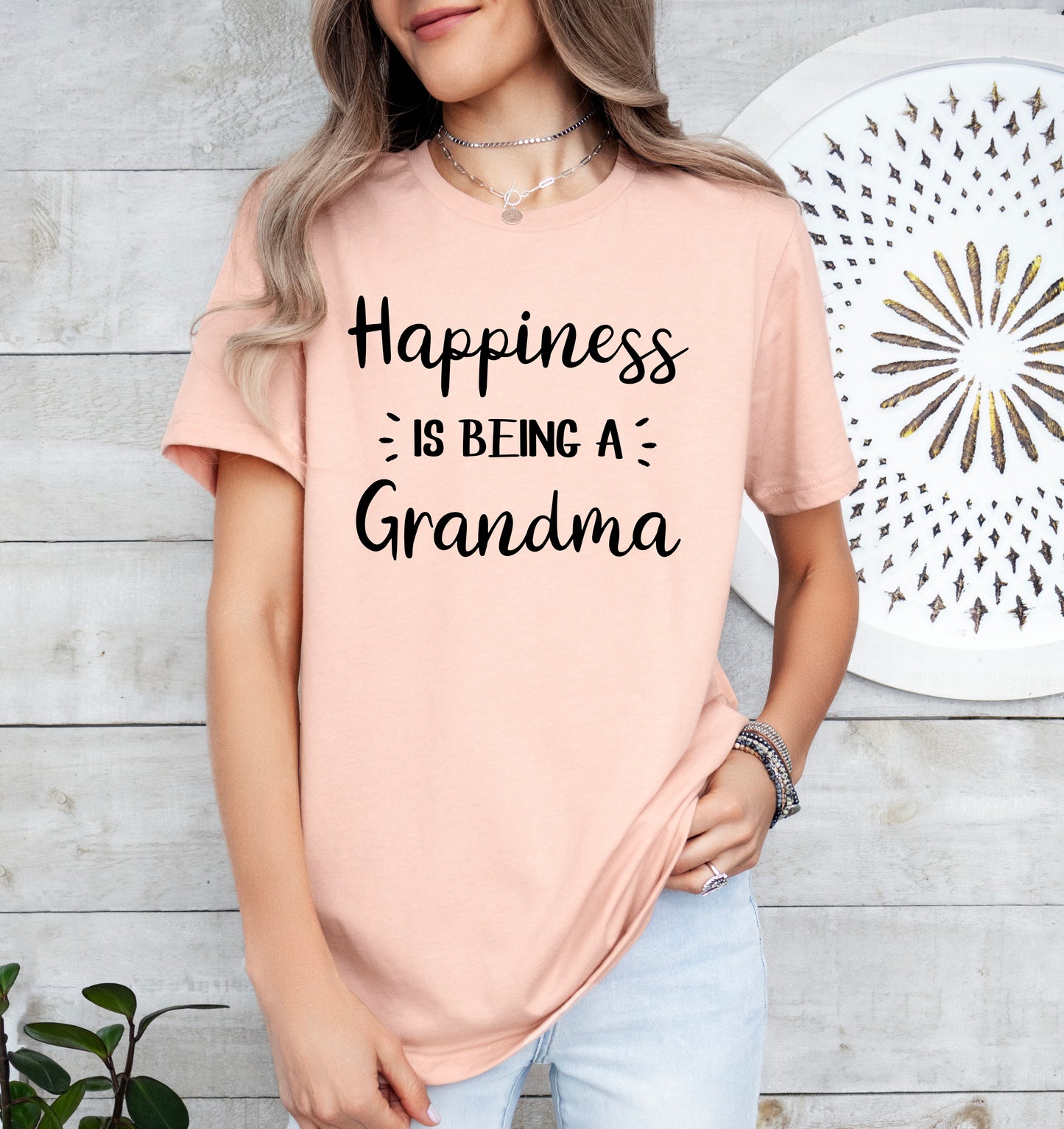 Happiness Is Being A Grandma Shirt | Light Garment