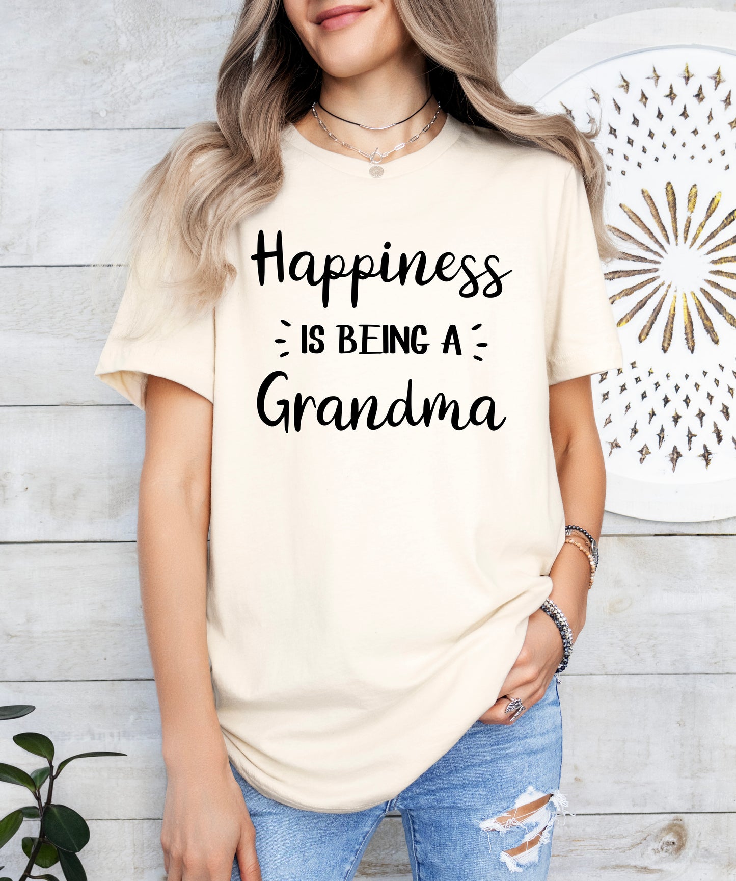 Happiness Is Being A Grandma Shirt | Light Garment