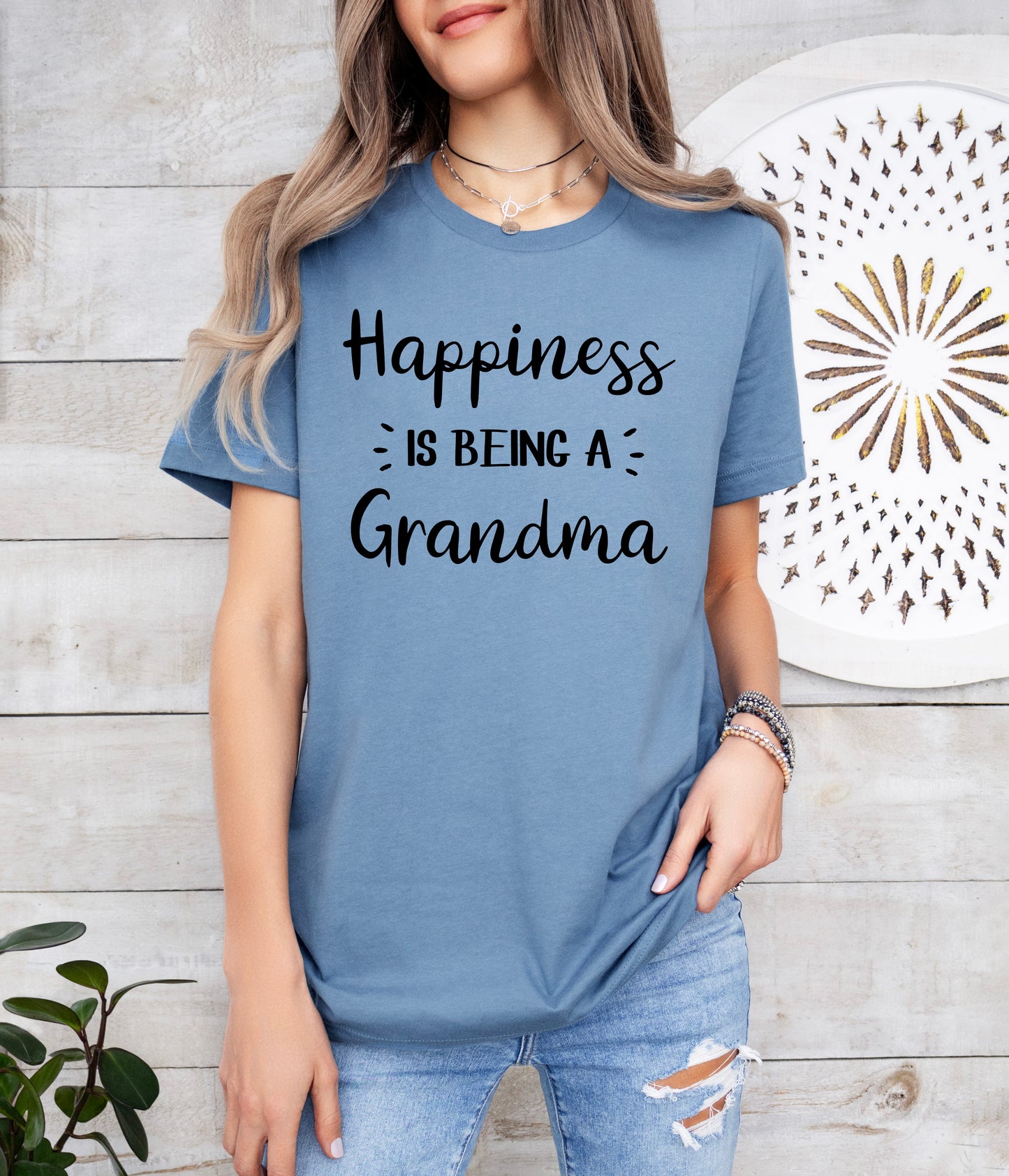 Happiness Is Being A Grandma Shirt | Light Garment