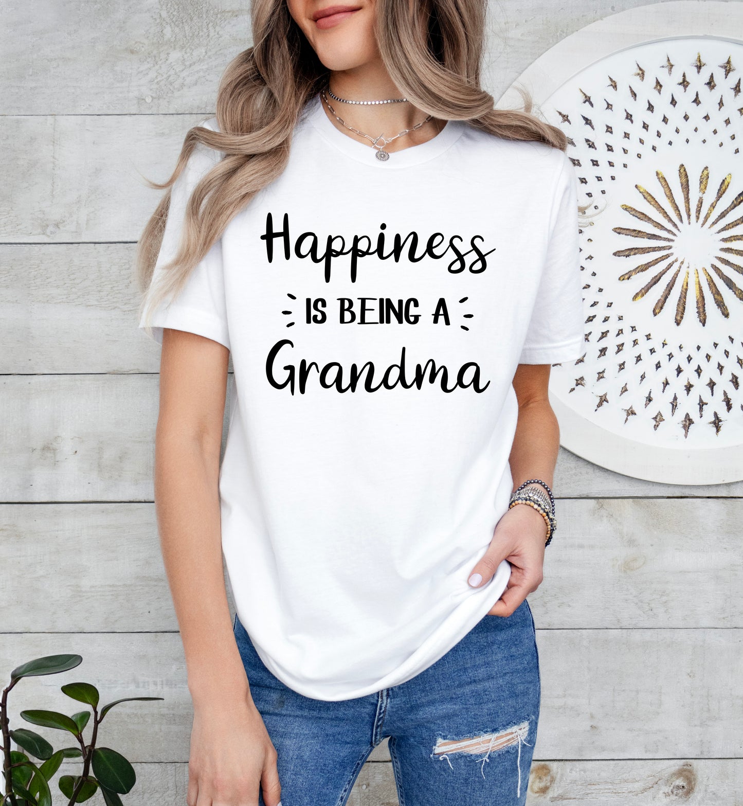 Happiness Is Being A Grandma Shirt | Light Garment