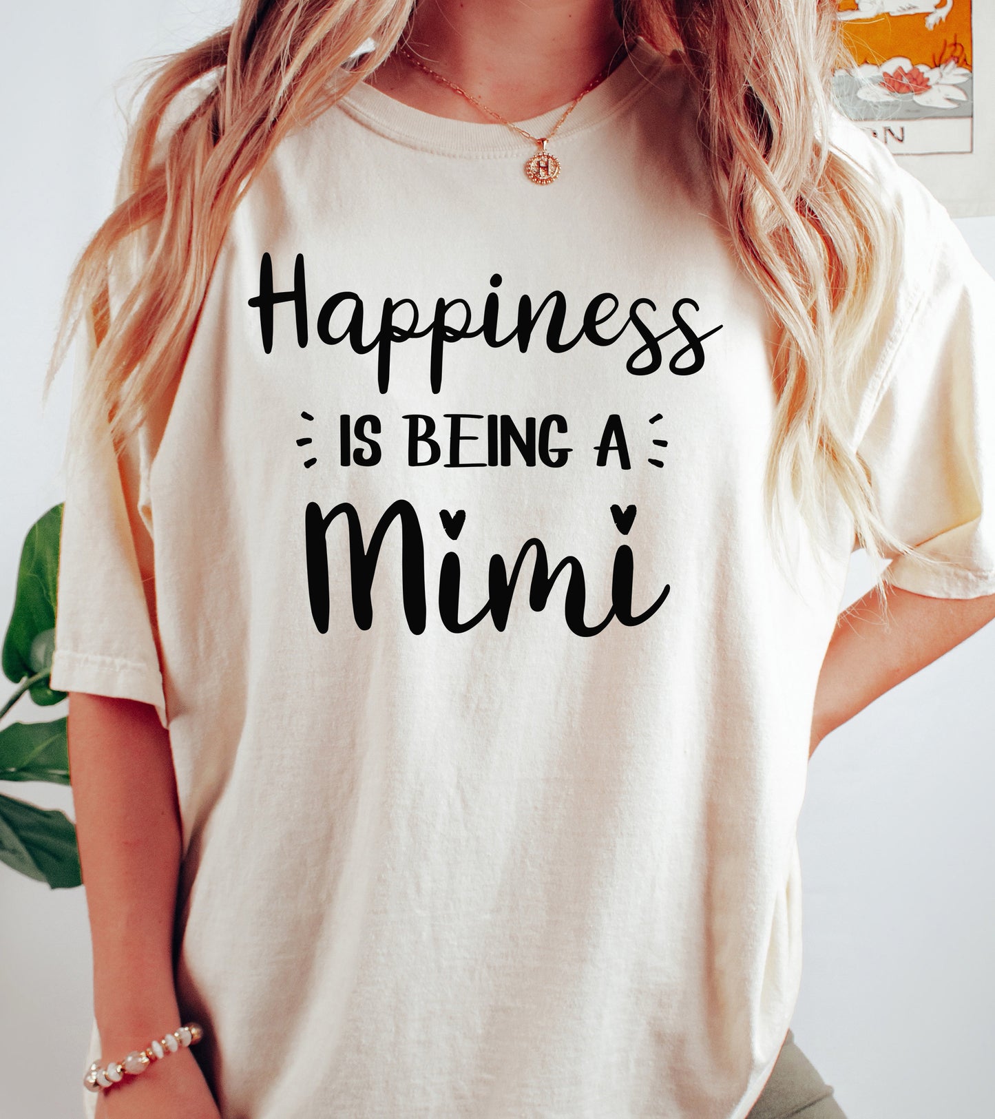 Happiness Is Being A Mimi Shirt | Comfort Colors Vintage Style Mimi Shirt