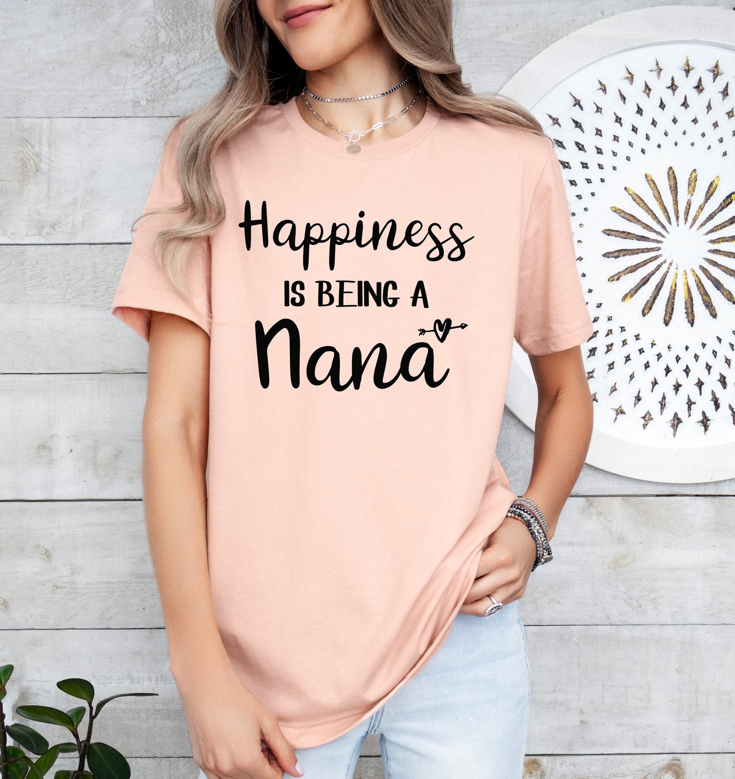Happiness Is Being A Nana Shirt | Light Garment