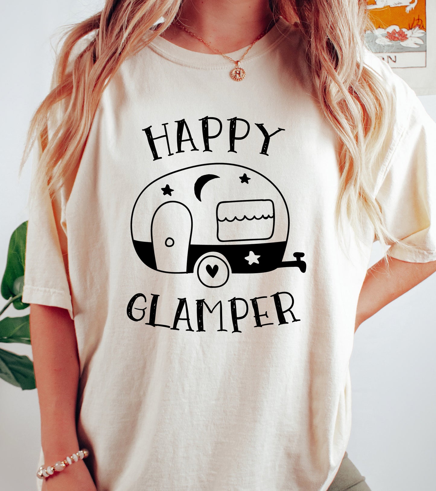 Happy Glamper Shirt | Comfort Colors Vintage Style Camping Shirt