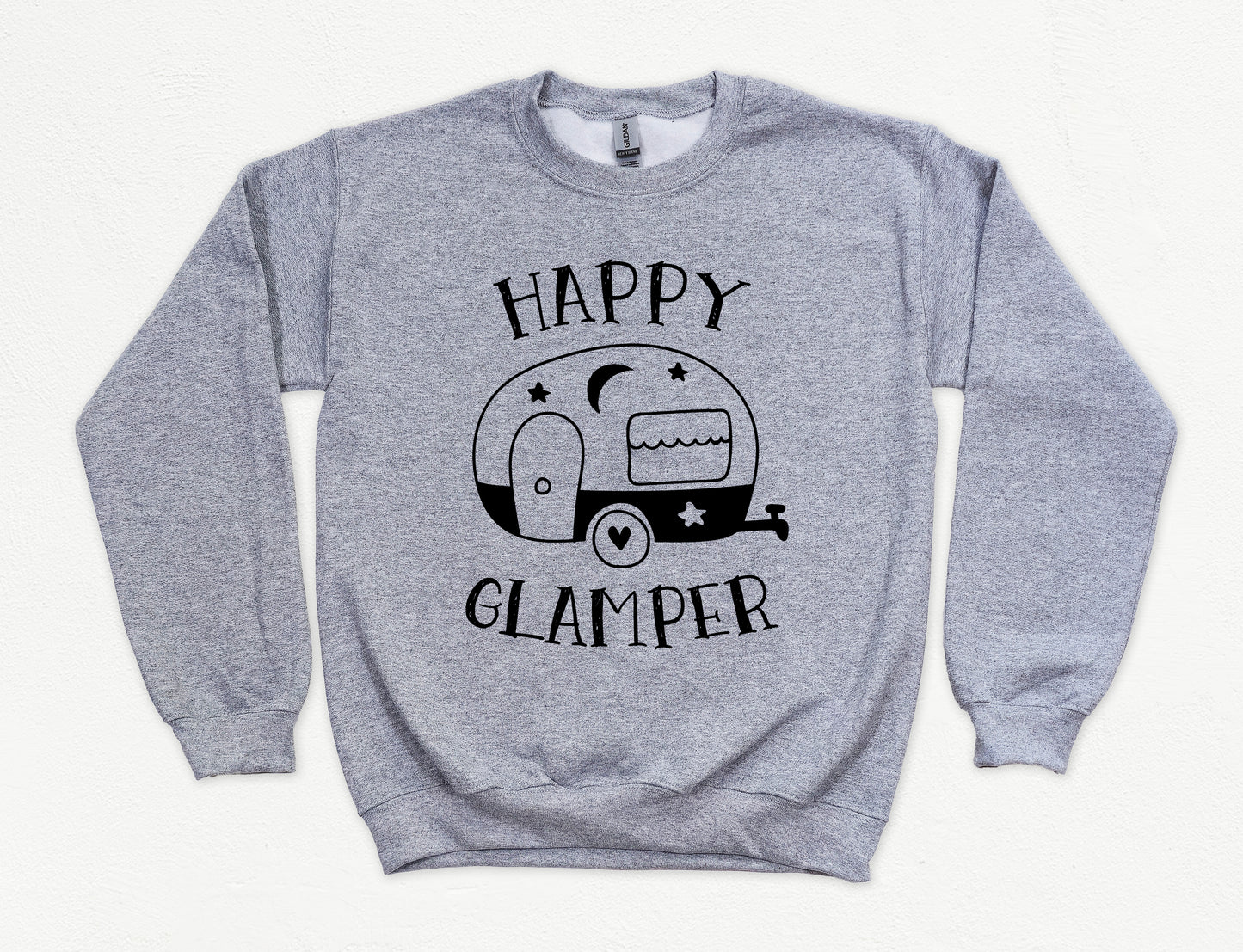 Happy Glamper Sweatshirt | Camping Sweatshirt